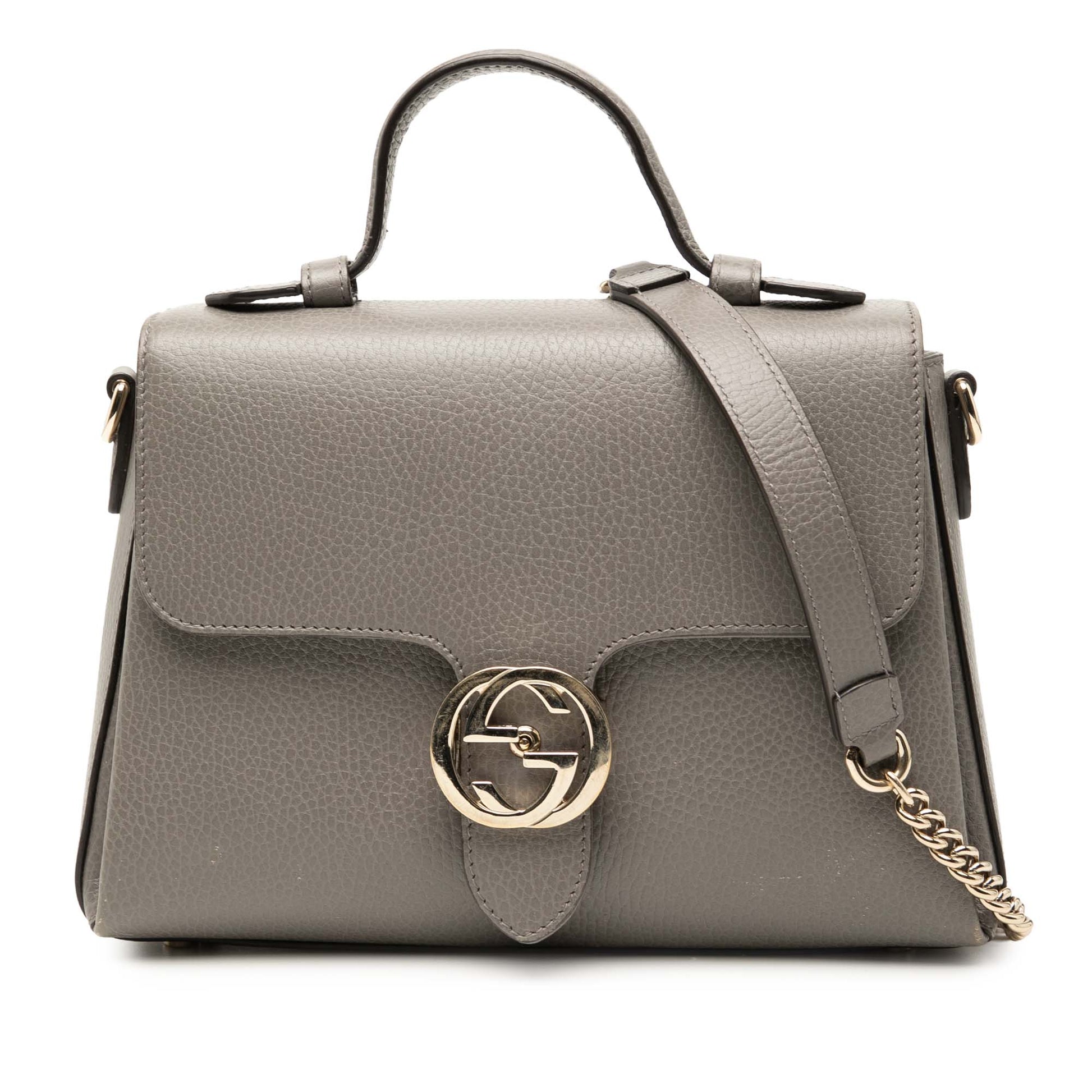 Gucci Small Dollar Calf Interlocking G Satchel