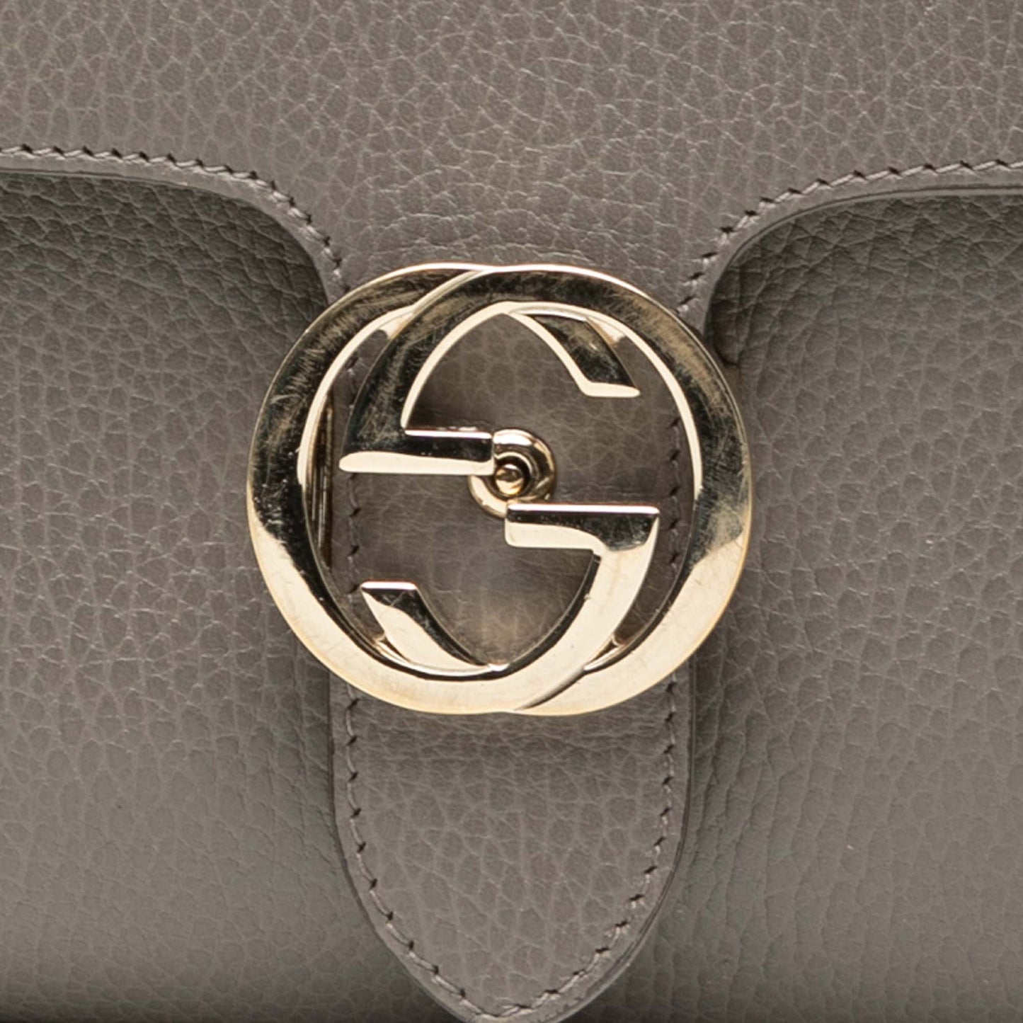 Gucci Small Dollar Calf Interlocking G Satchel
