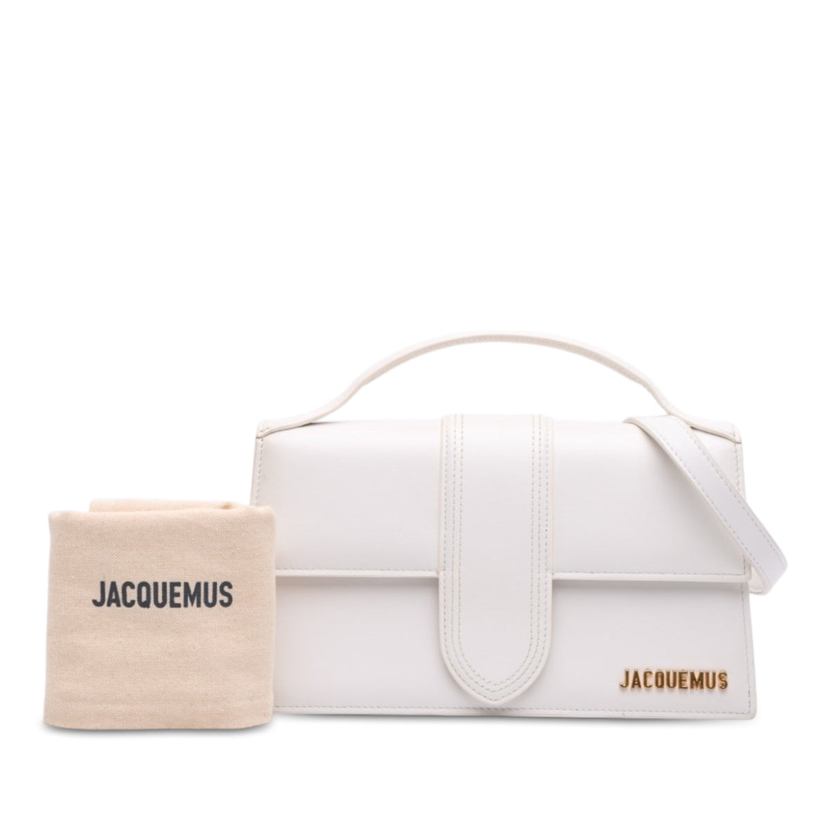 Jacquemus Leather Le Grand Bambino — White