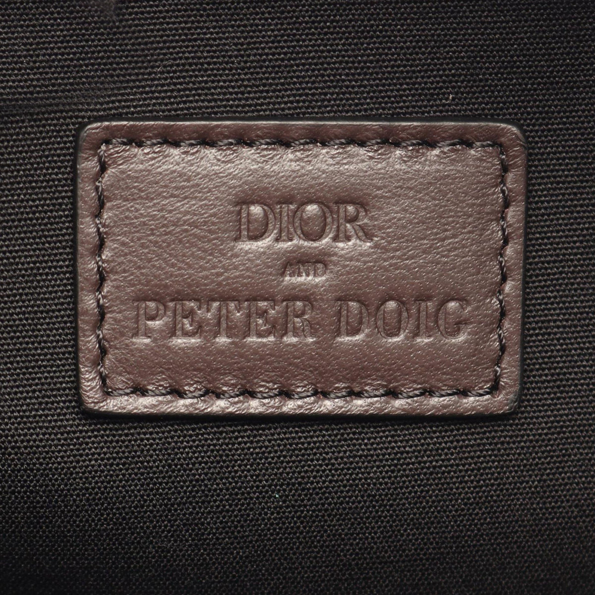 Dior Peter Doig Denim Camouflage Soft Saddle Bag