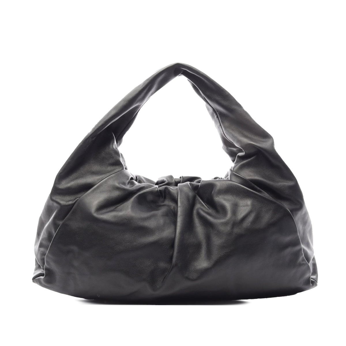 Bottega Veneta Lambskin The Shoulder Pouch — Black
