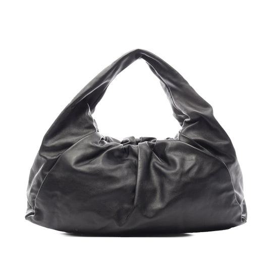Bottega Veneta Lambskin The Shoulder Pouch — Black
