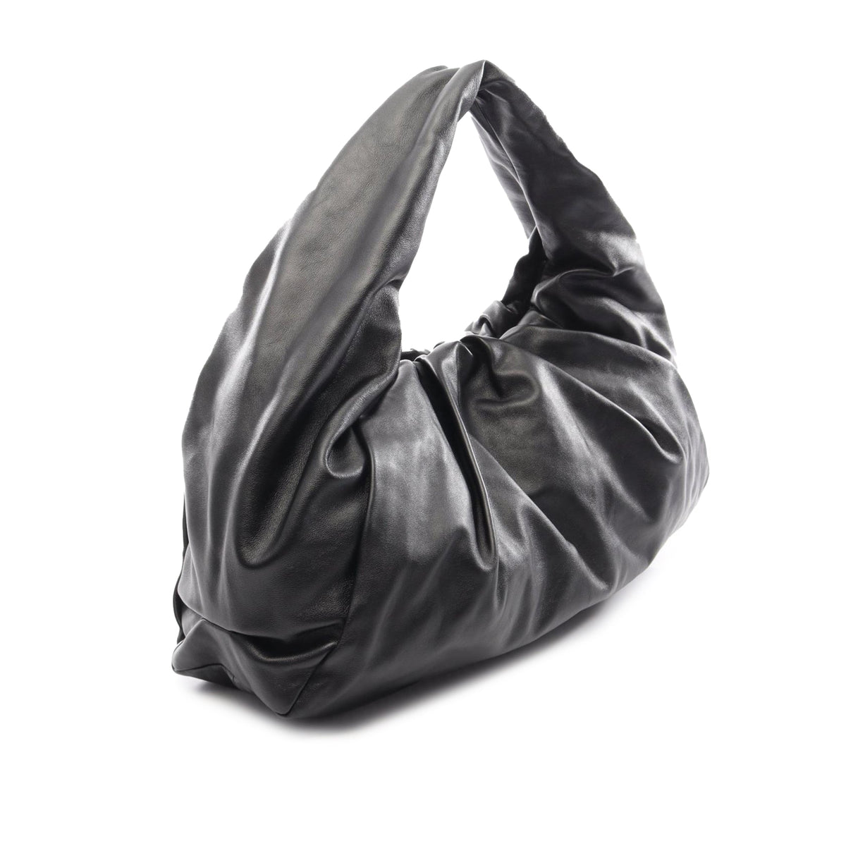 Bottega Veneta Lambskin The Shoulder Pouch — Black