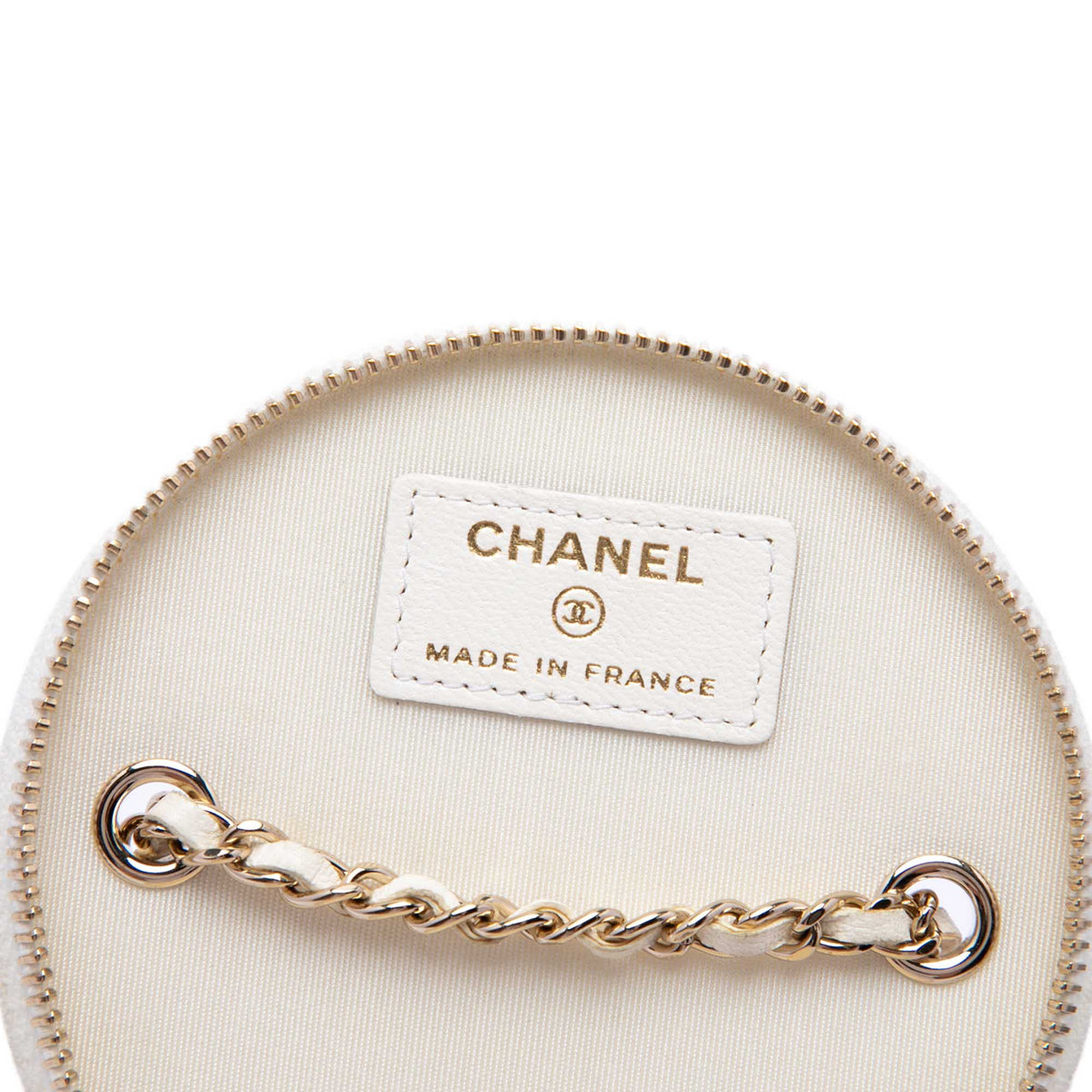 Chanel Quilted Lambskin Chain and Charm Vanity Case