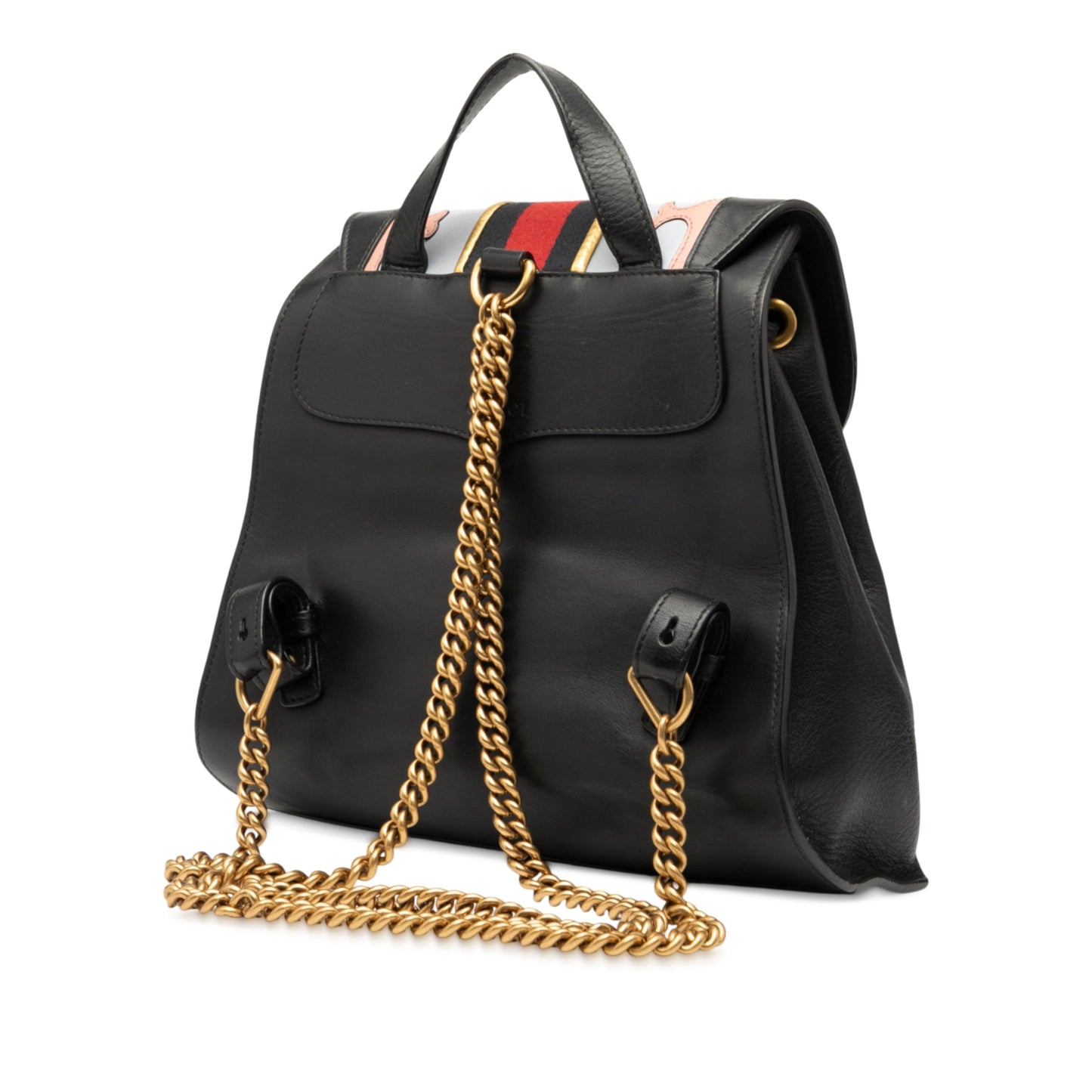 Gucci GG Marmont Leather Web Heart Backpack