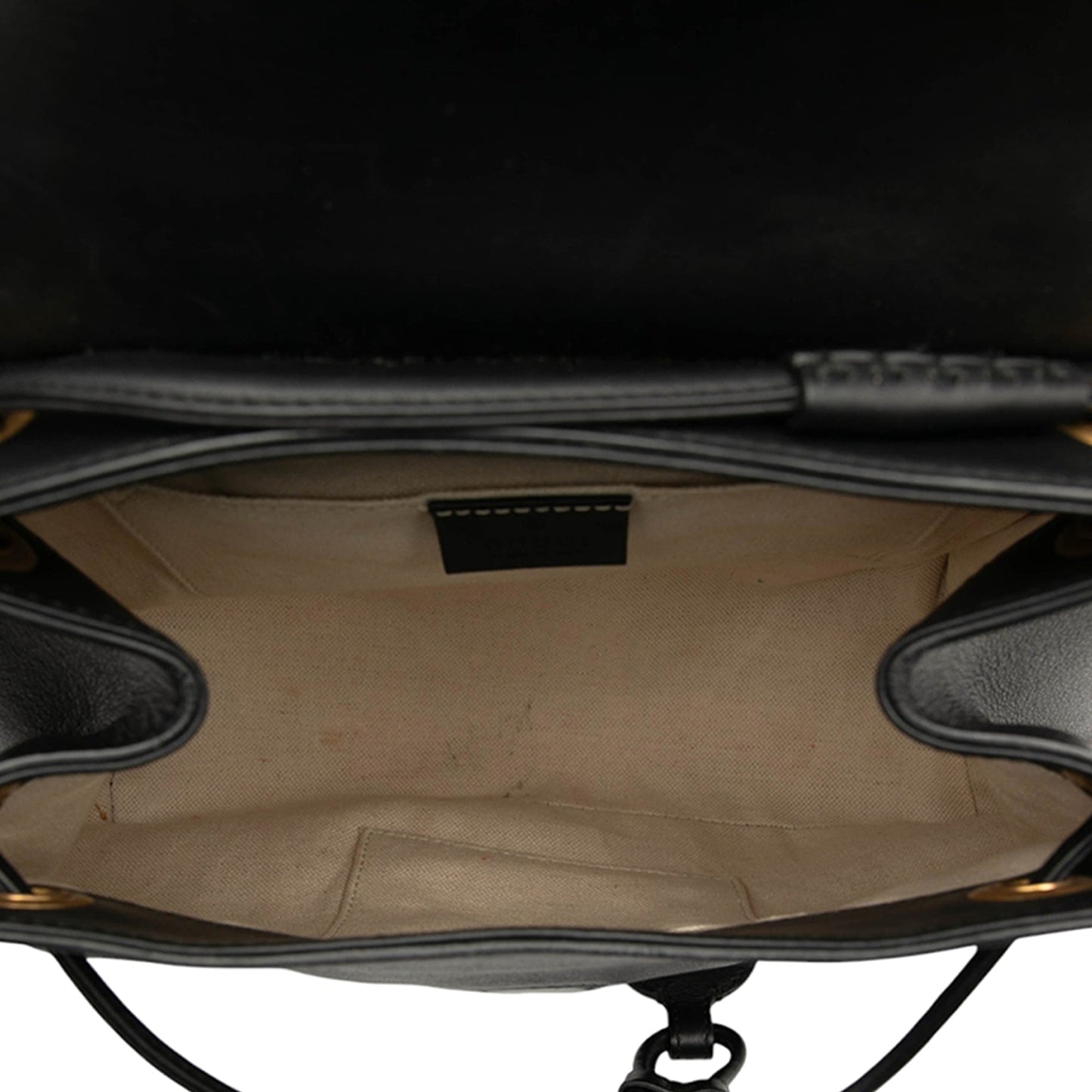 Gucci GG Marmont Leather Web Heart Backpack