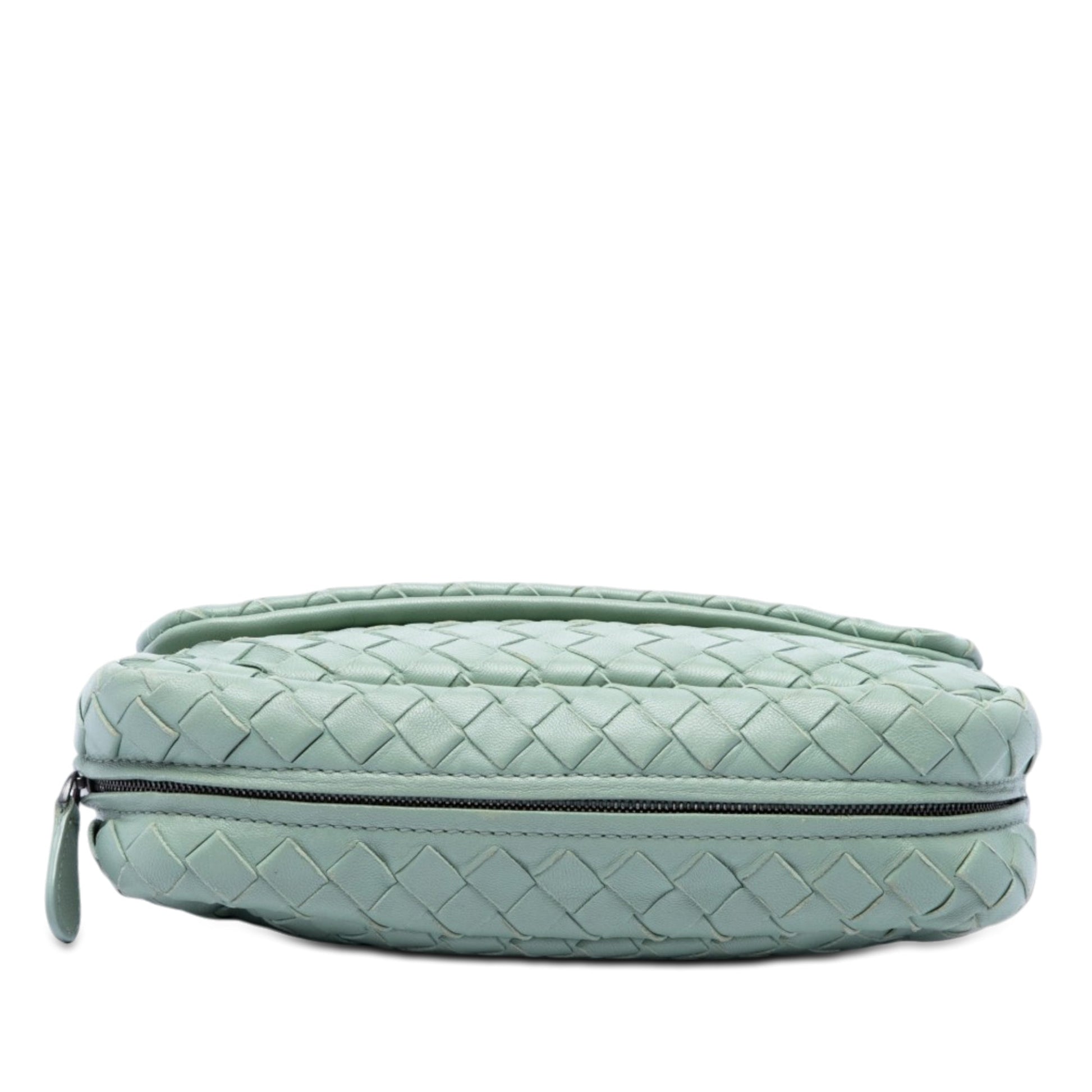 Bottega Veneta Mini Nappa Intrecciato Expandable Chain Flap Crossbody