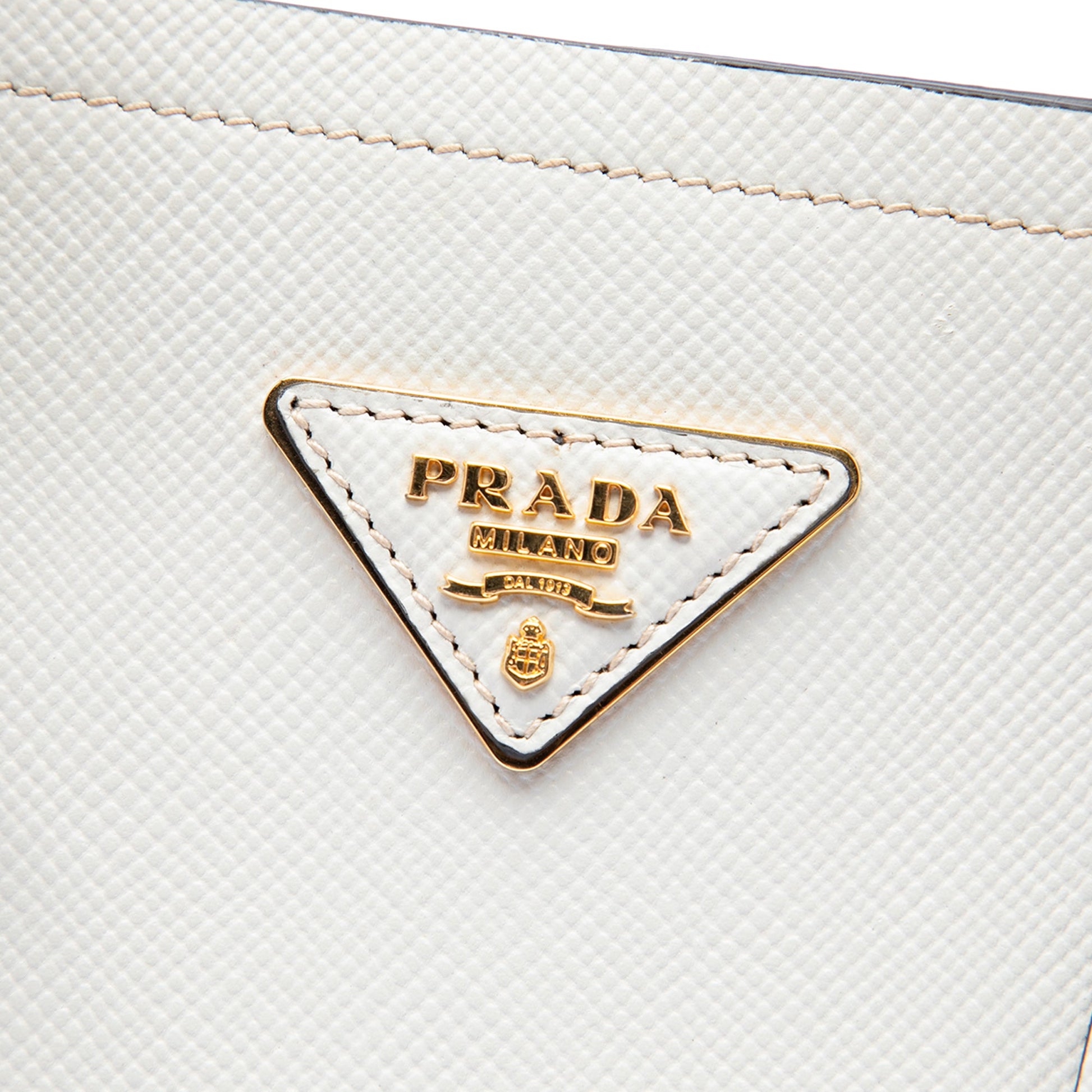 Prada Medium Saffiano Cuir Double Satchel