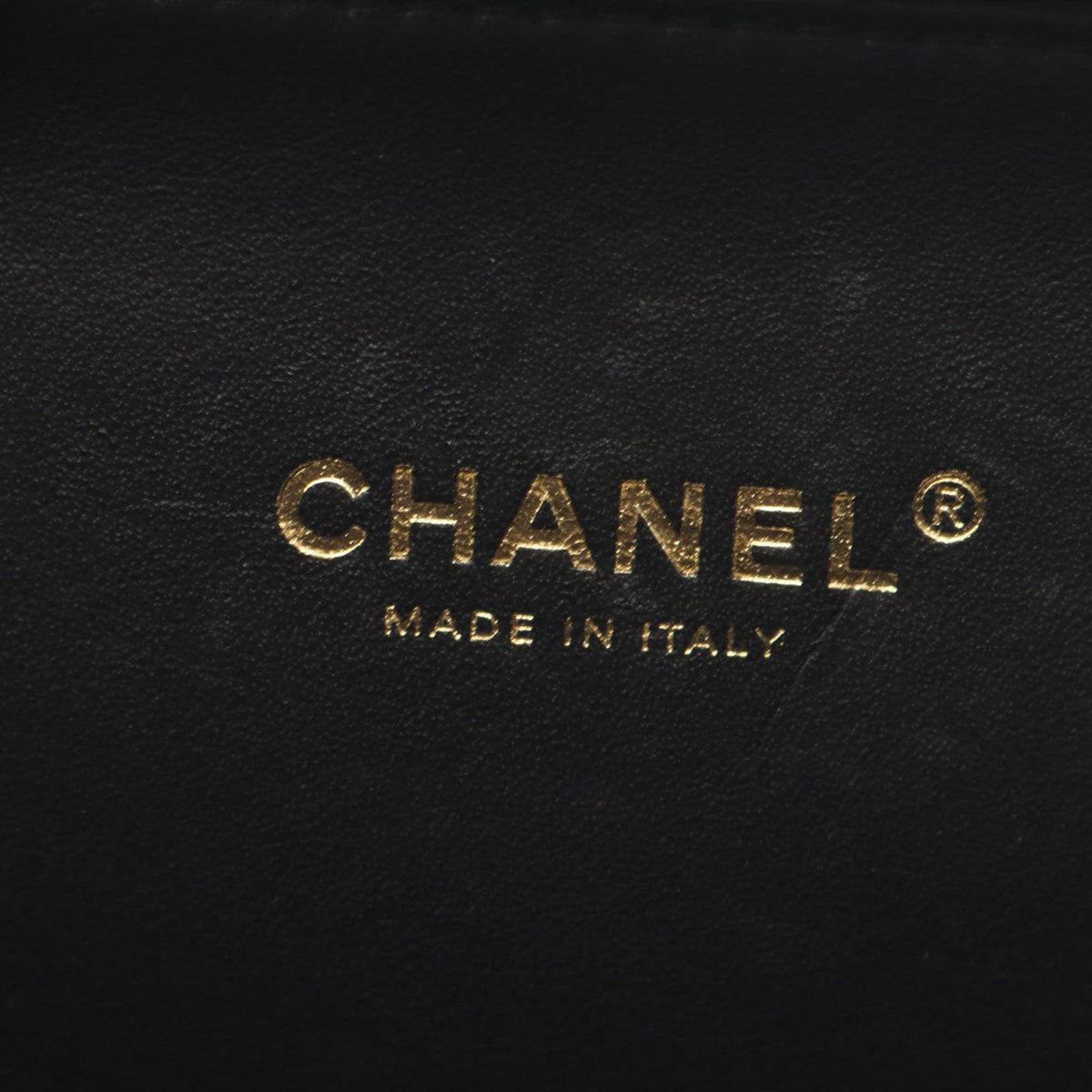 Chanel Small Lambskin CC Filigree Vanity Case — Black