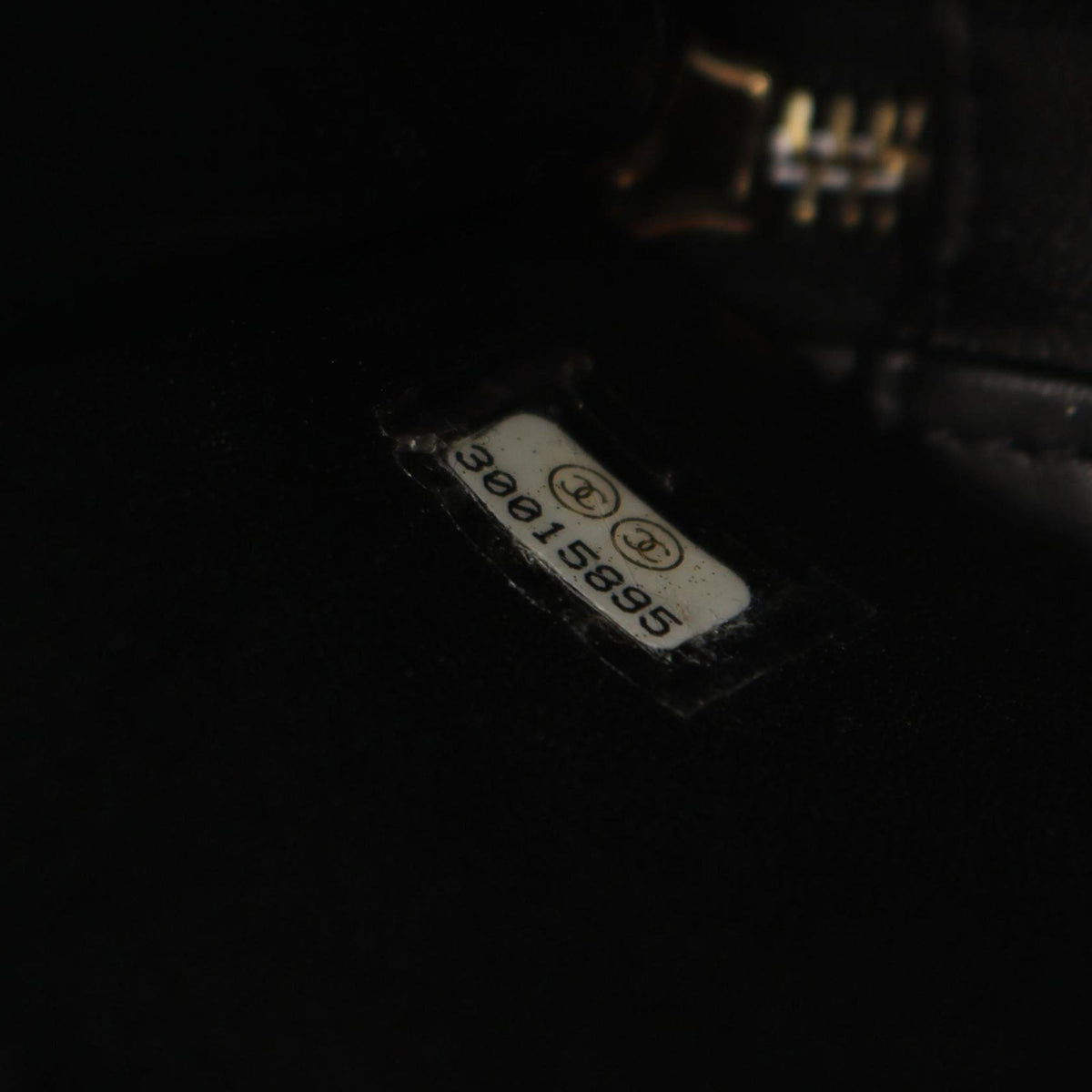 Chanel Small Lambskin CC Filigree Vanity Case — Black