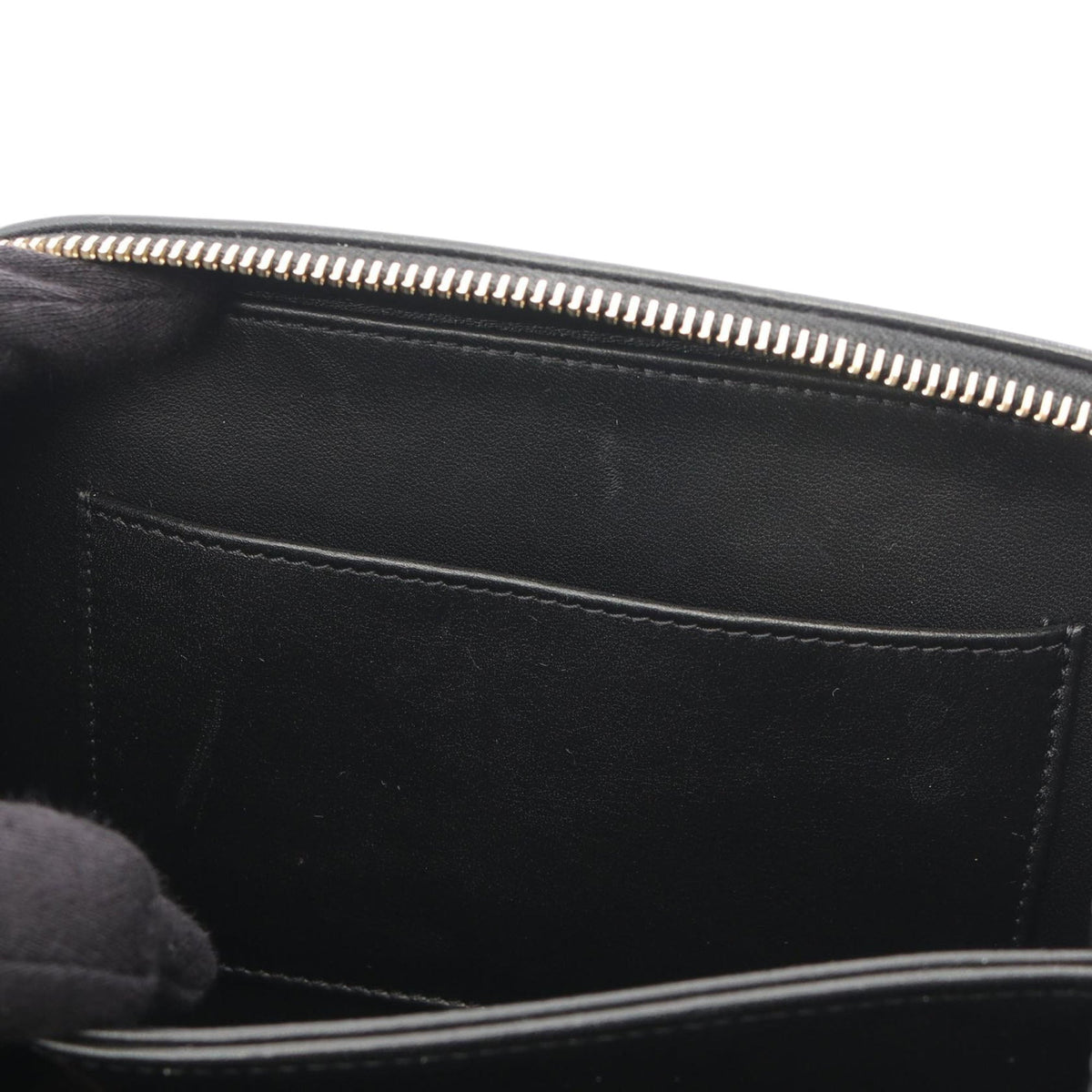 Chanel Small Lambskin CC Filigree Vanity Case — Black