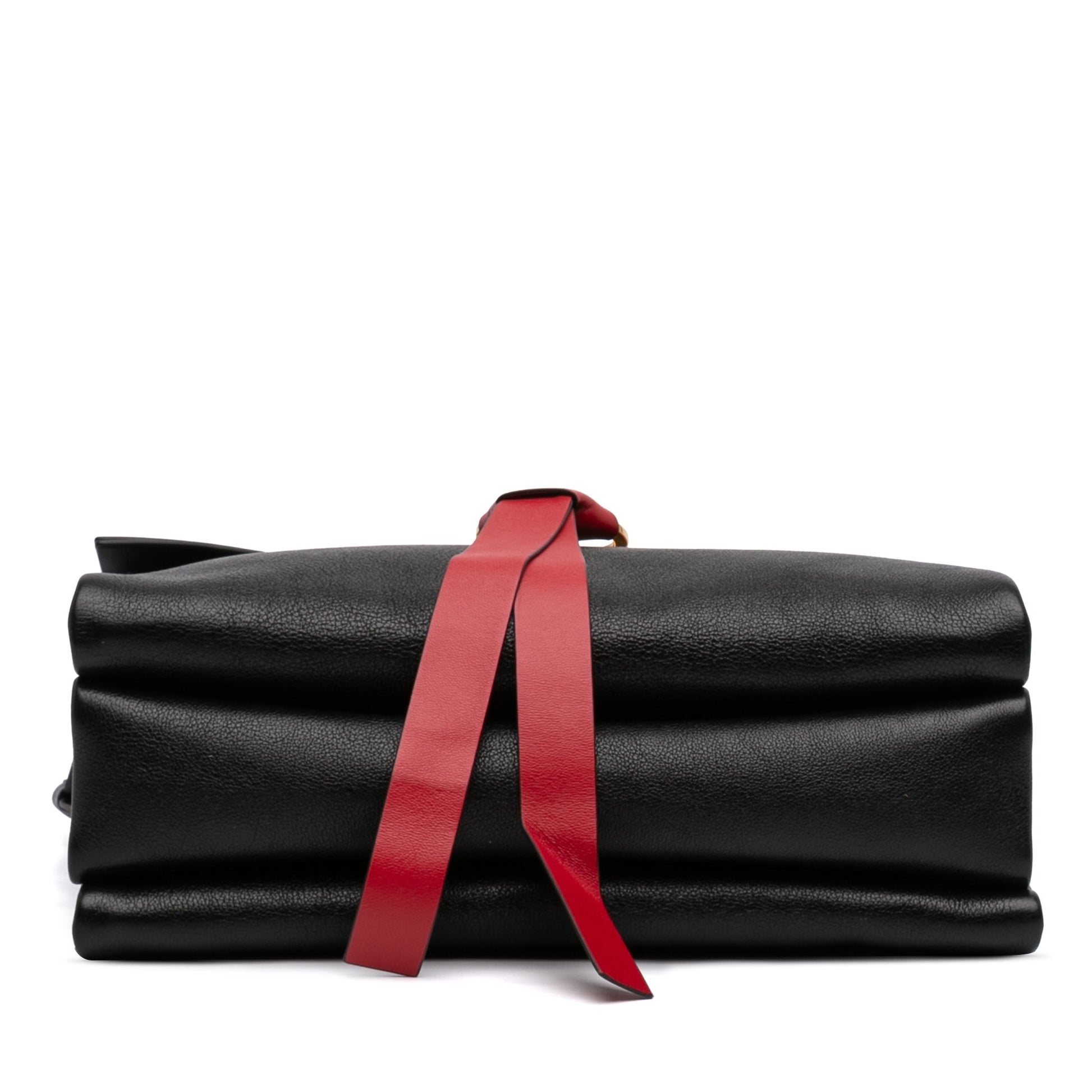 Medium Colorblock Calfskin Vring Shoulder Bag