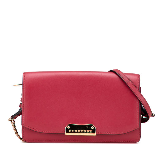 Burberry Leather Madison Wallet On Chain