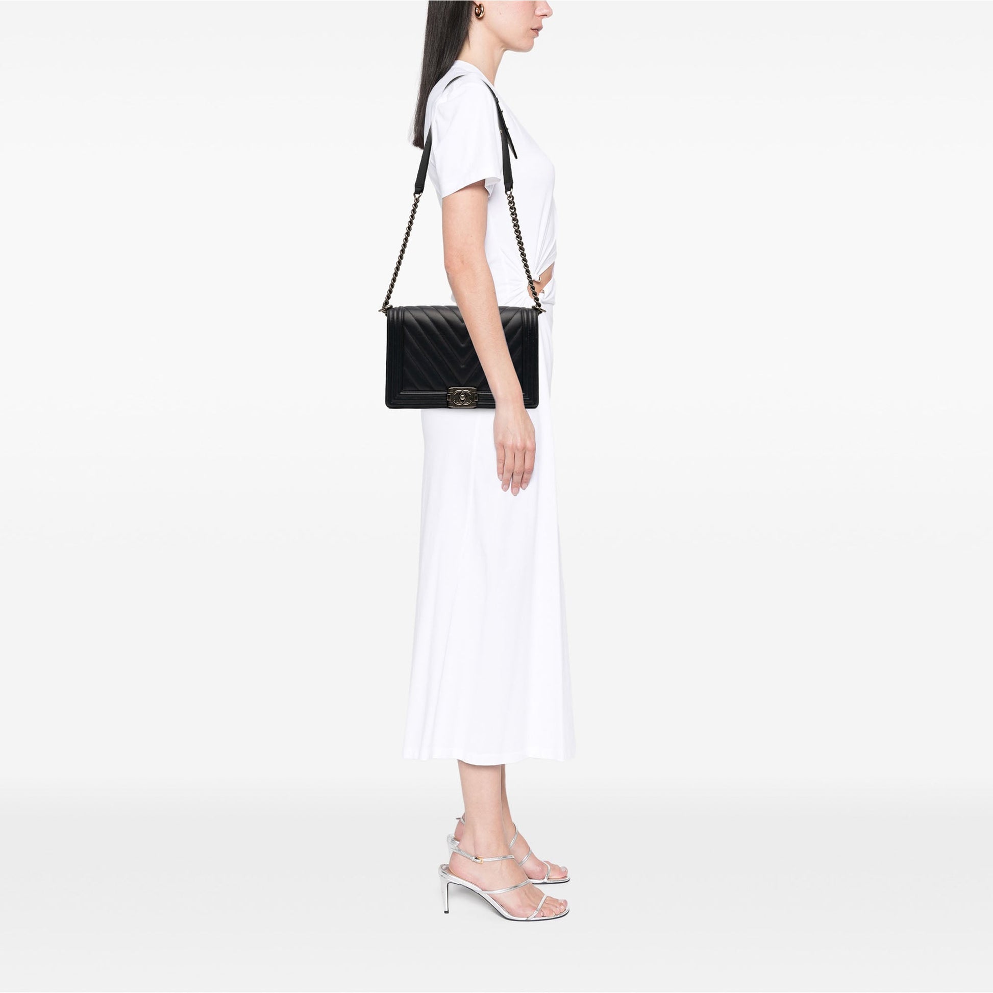 Chanel Medium Chevron Lambskin Boy Flap