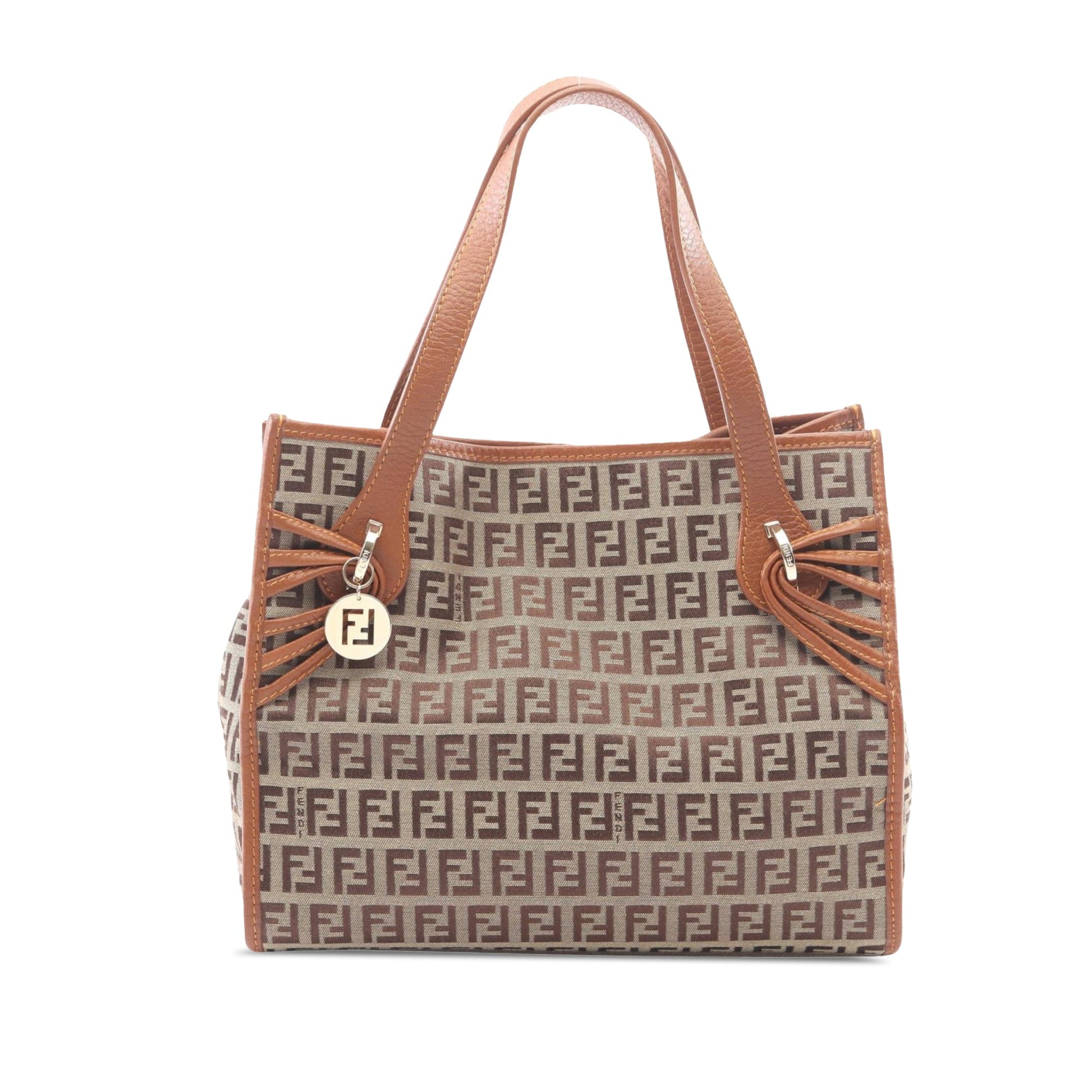 Fendi Zucchino Canvas Handbag