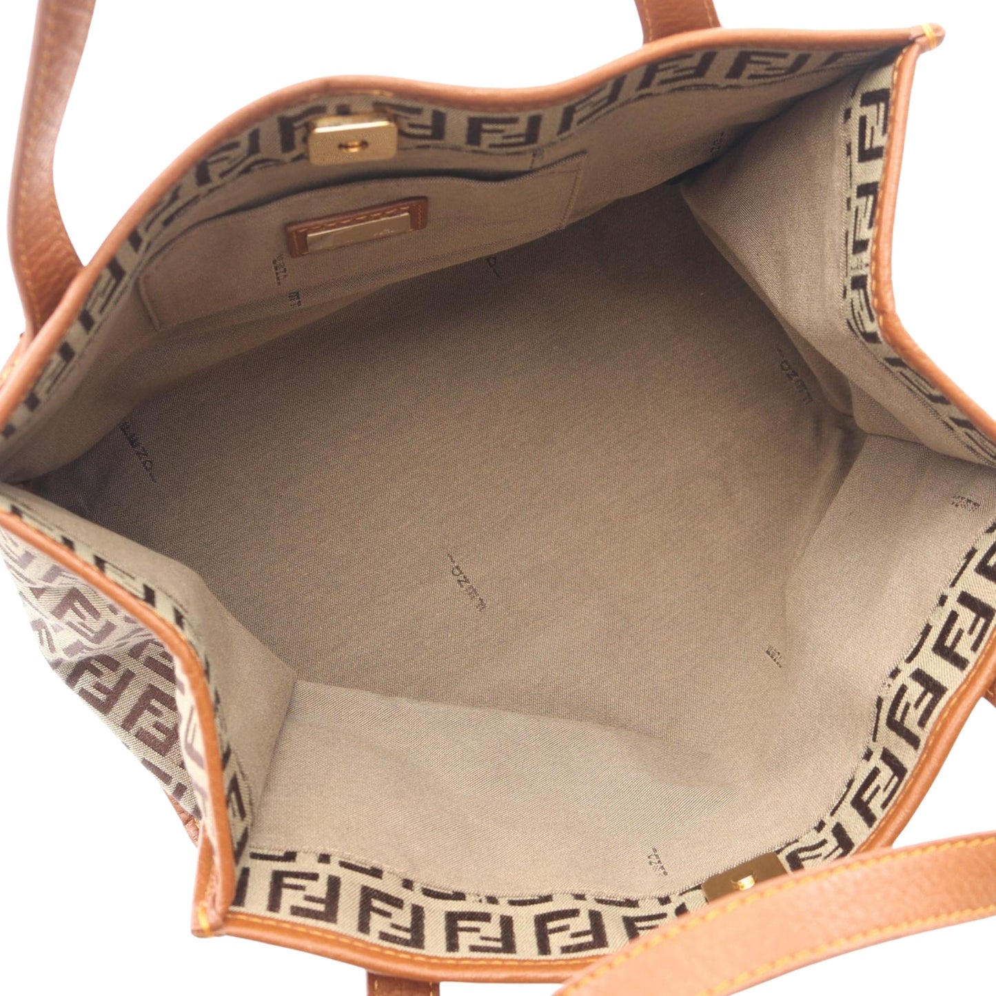 Fendi Zucchino Canvas Handbag