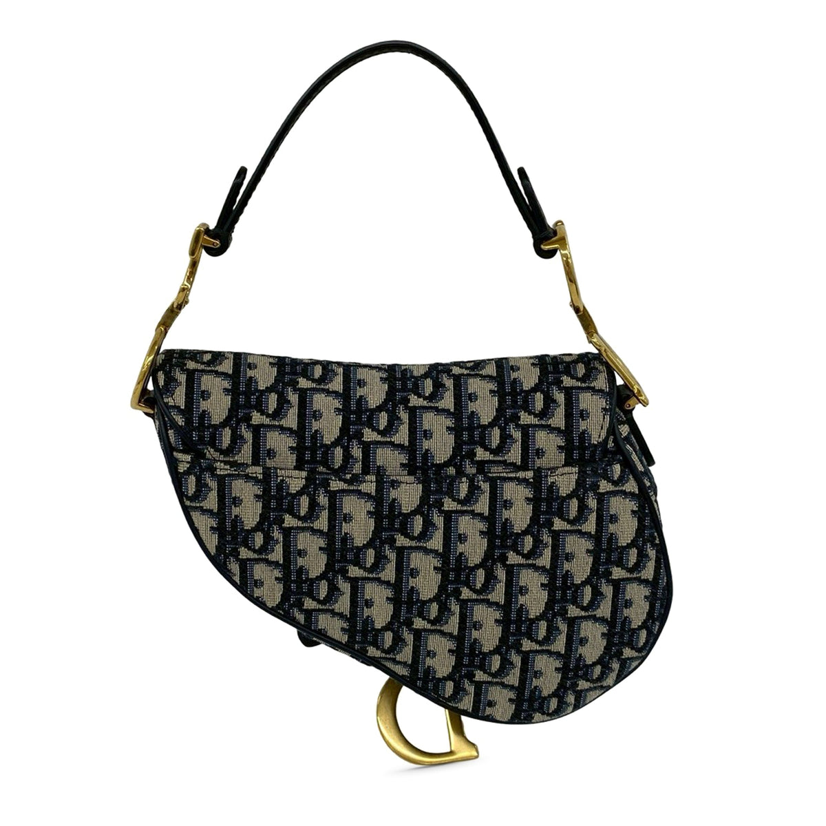 Dior Mini Oblique Canvas Saddle Bag