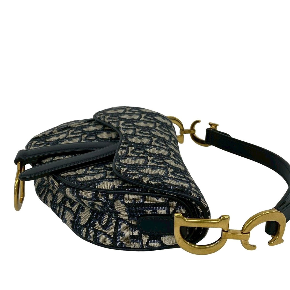 Dior Mini Oblique Canvas Saddle Bag