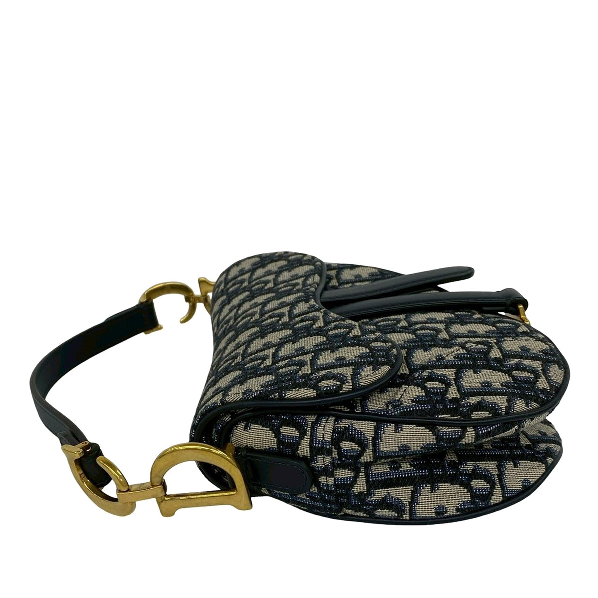 Dior Mini Oblique Canvas Saddle Bag