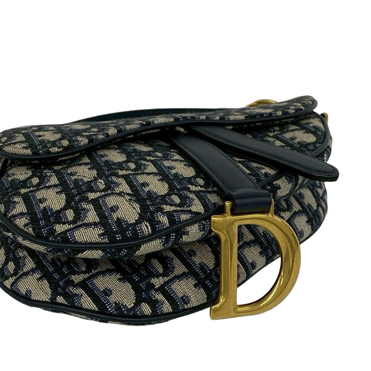 Dior Mini Oblique Canvas Saddle Bag