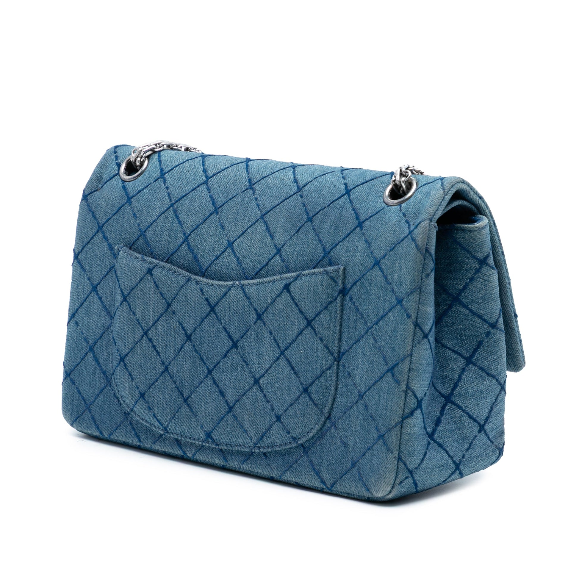 Chanel Quilted Denim Reissue 2.55 Double Flap 226