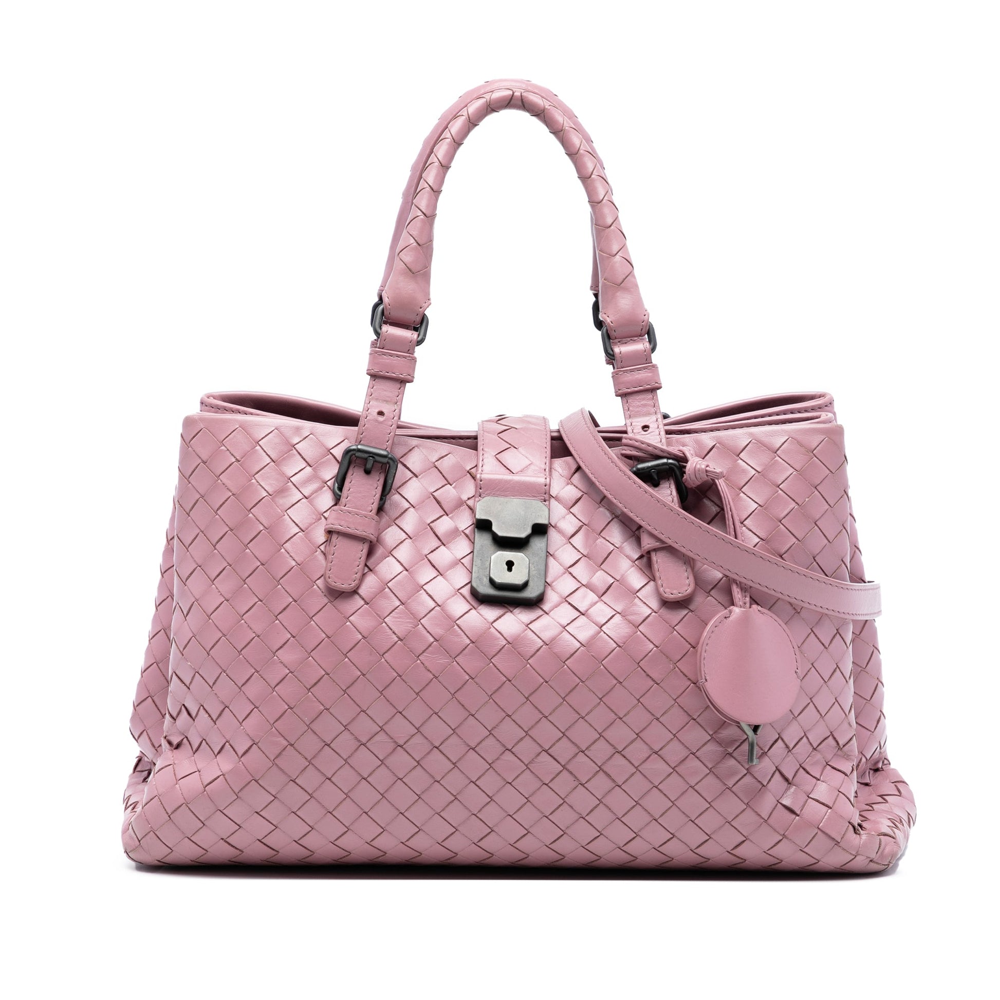 Bottega Veneta Small Nappa Intrecciato Roma Satchel