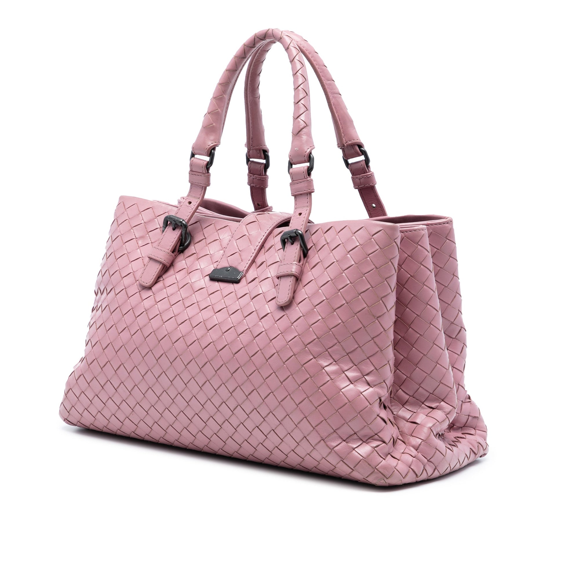 Bottega Veneta Small Nappa Intrecciato Roma Satchel