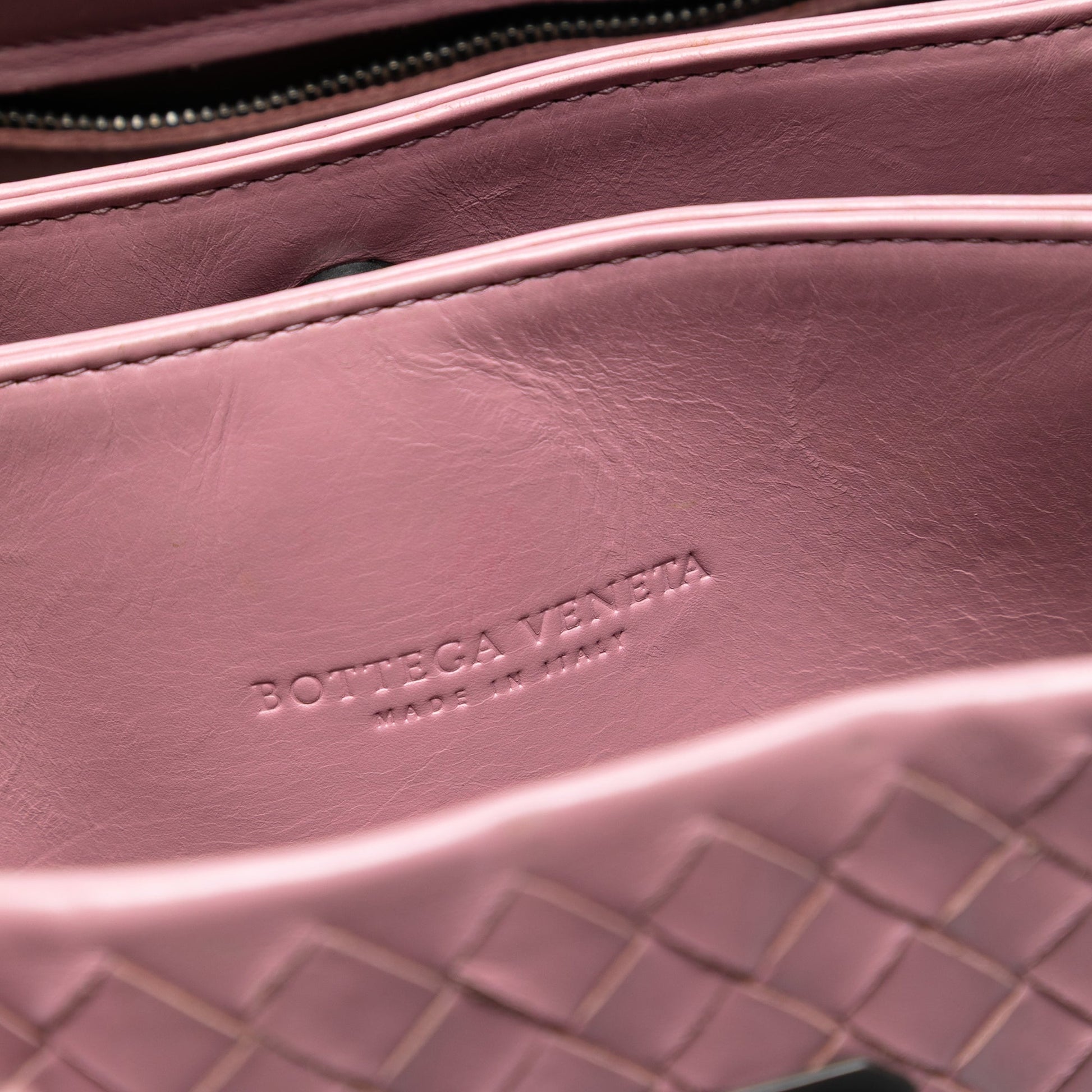 Bottega Veneta Small Nappa Intrecciato Roma Satchel