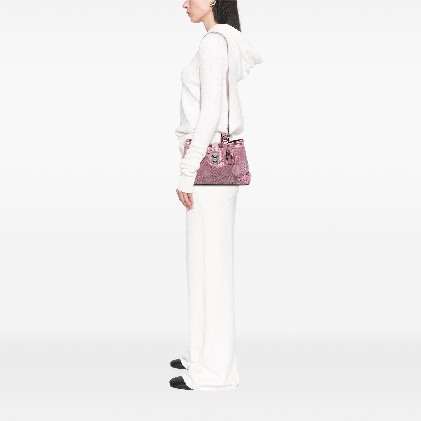 Bottega Veneta Small Nappa Intrecciato Roma Satchel