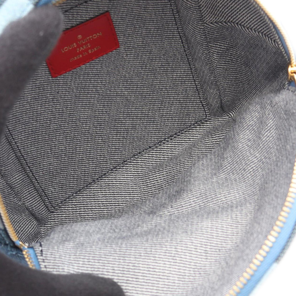Louis Vuitton Monogram Denim Patchwork Mini Palm Springs