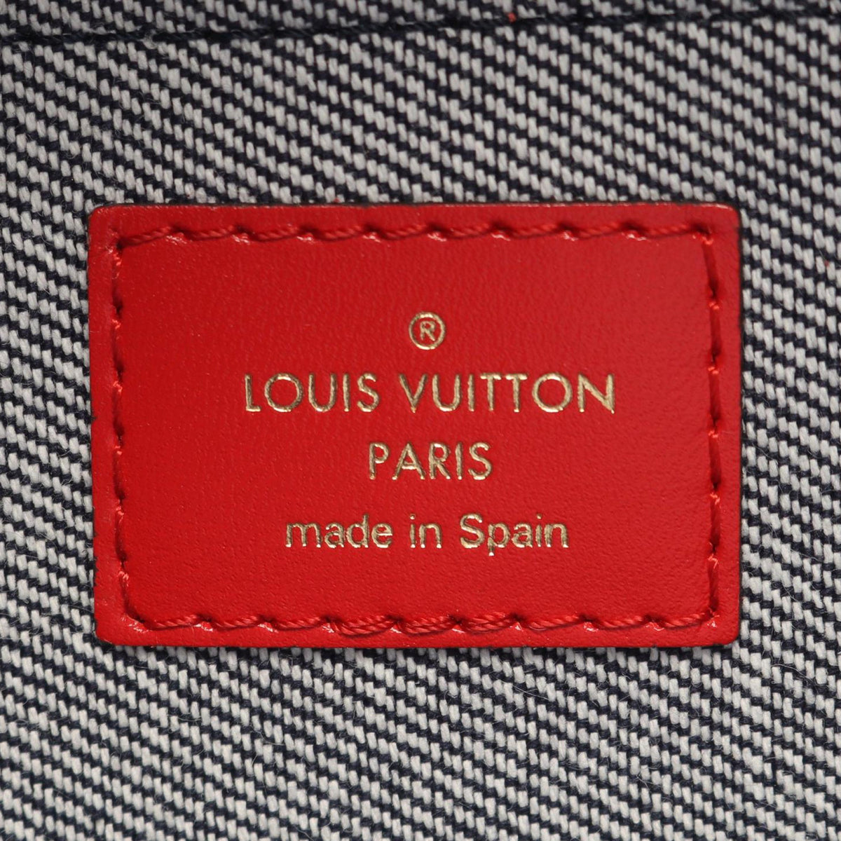 Louis Vuitton Monogram Denim Patchwork Mini Palm Springs