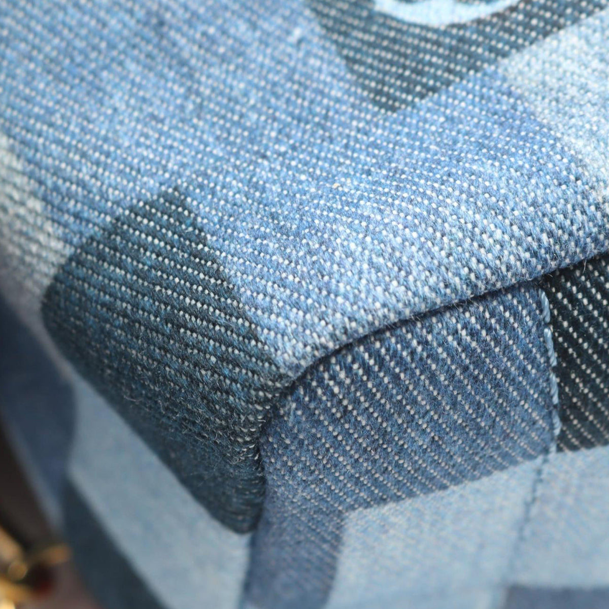 Louis Vuitton Monogram Denim Patchwork Mini Palm Springs