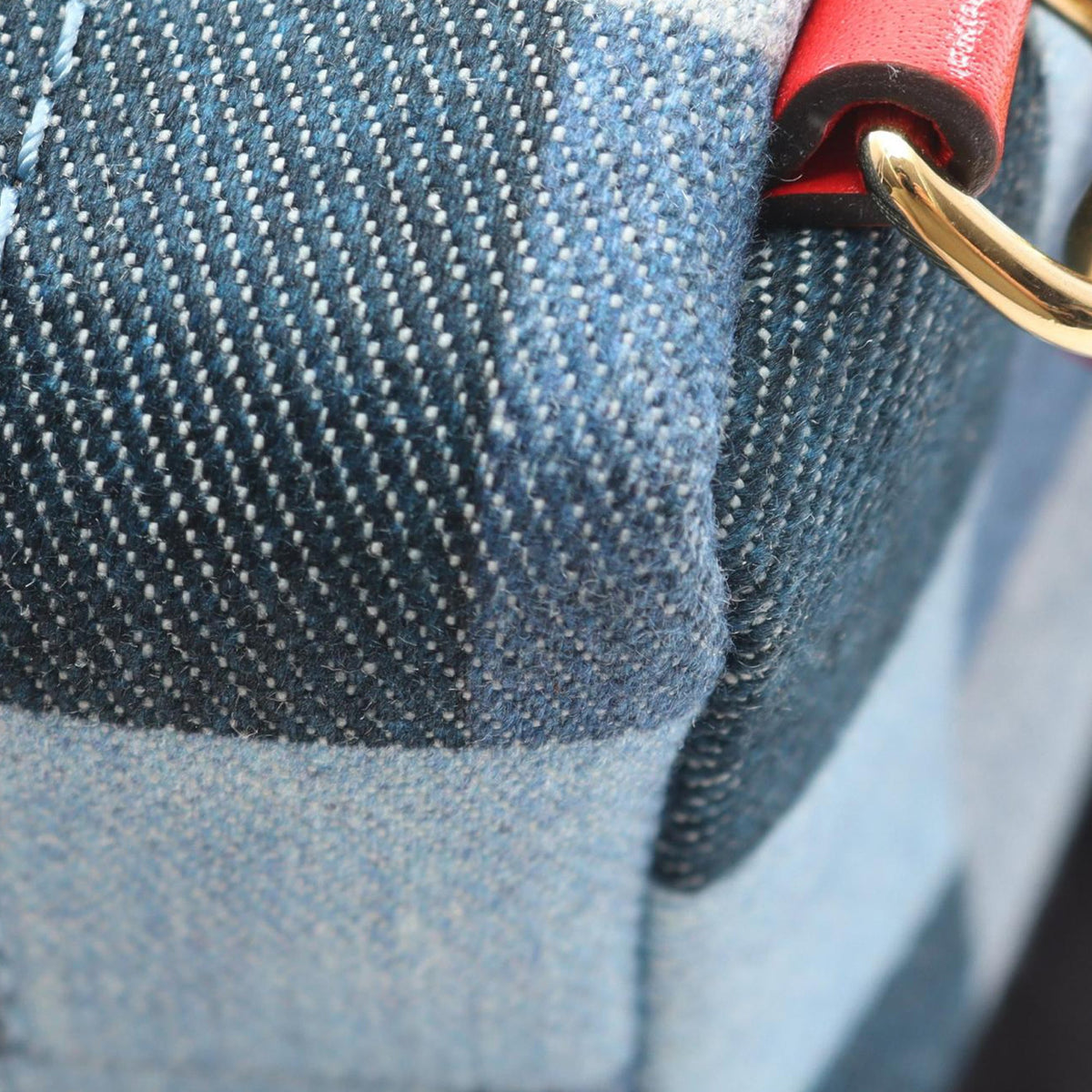 Louis Vuitton Monogram Denim Patchwork Mini Palm Springs