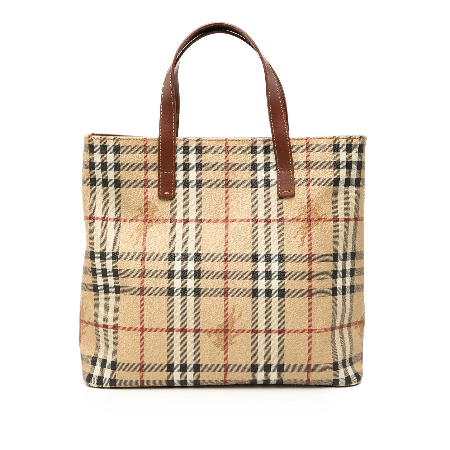 Burberry Haymarket Check Coated Canvas Tote