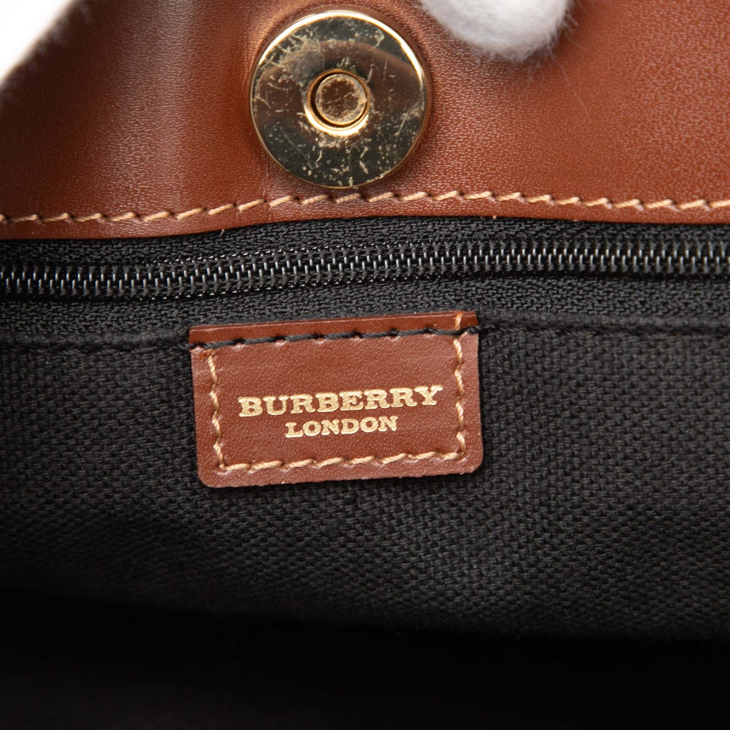 Burberry Haymarket Check Coated Canvas Tote