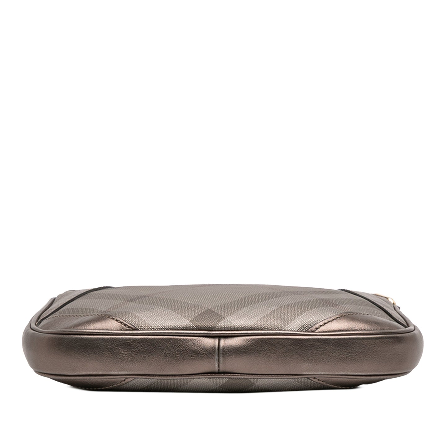 Burberry Supernova Check Canvas and Metallic Leather Crossbody