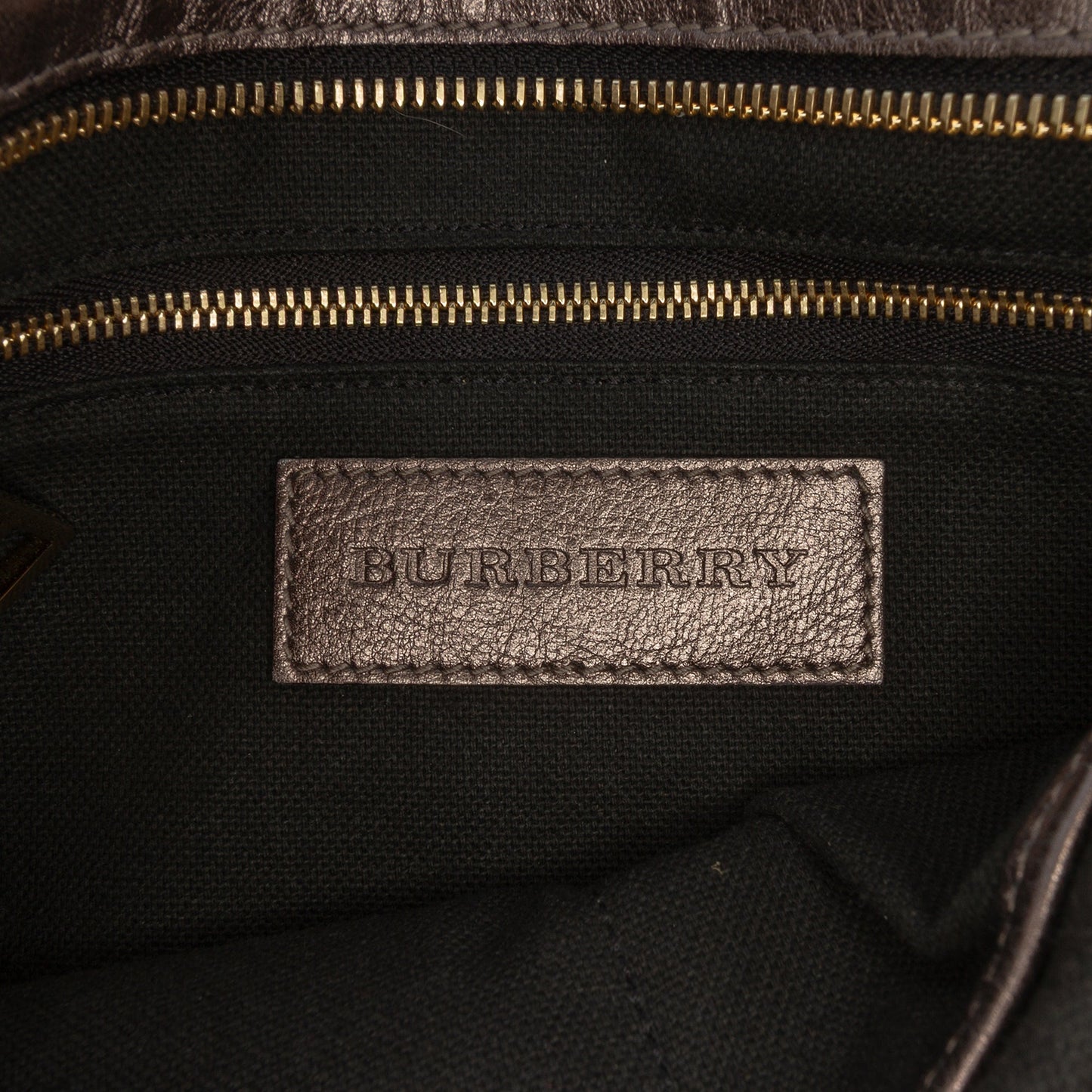 Burberry Supernova Check Canvas and Metallic Leather Crossbody