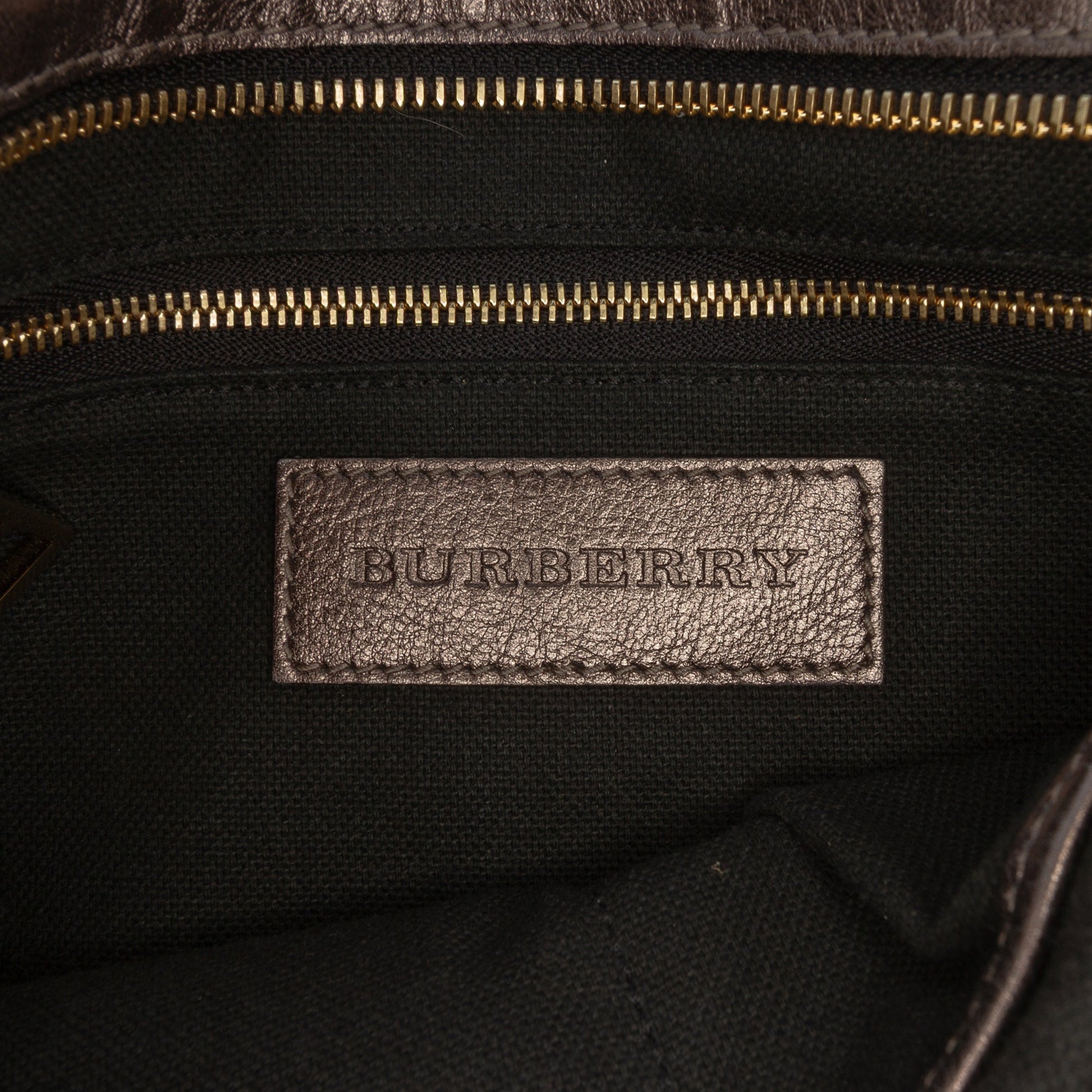Burberry Supernova Check Canvas and Metallic Leather Crossbody