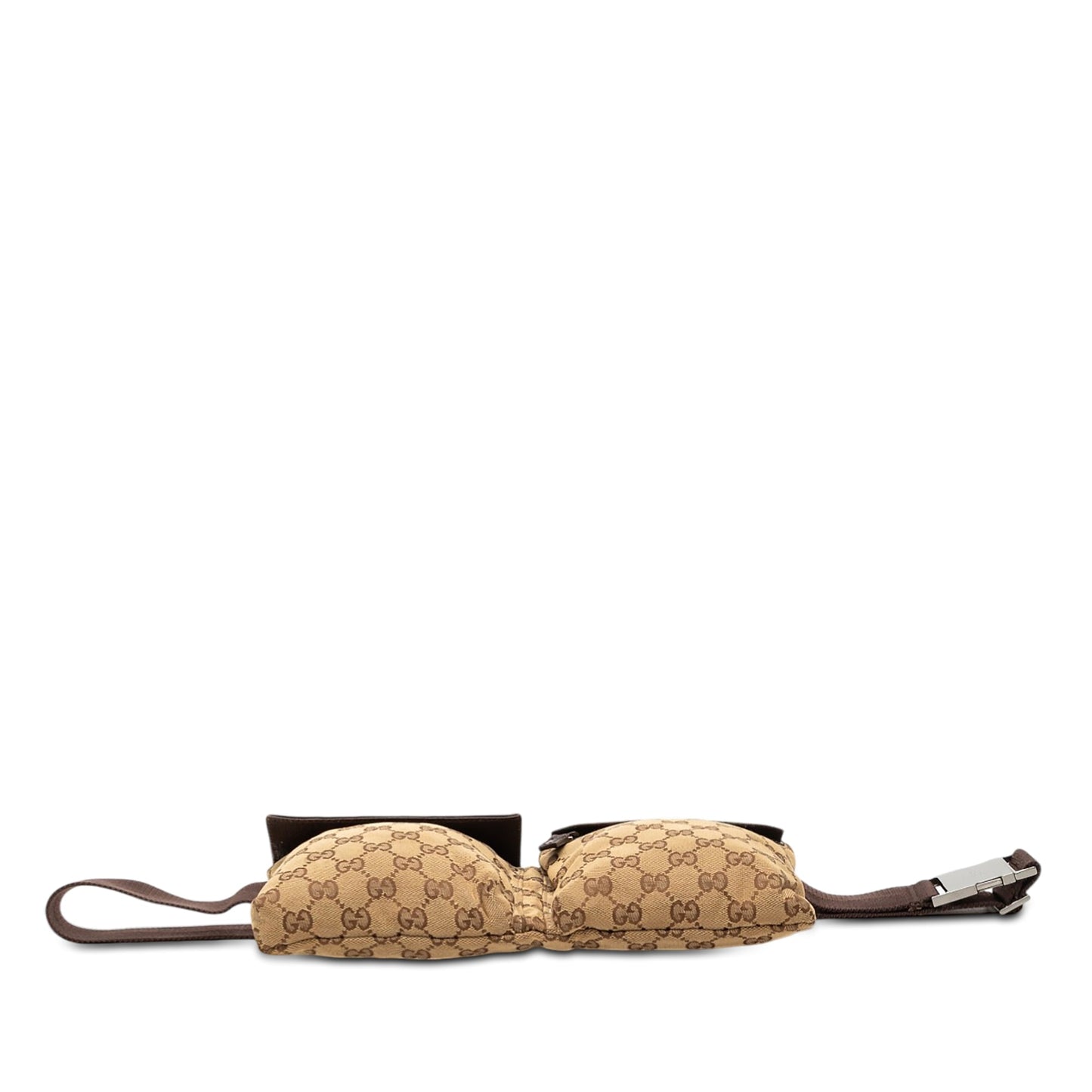 Gucci GG Canvas Double Pocket Belt Bag