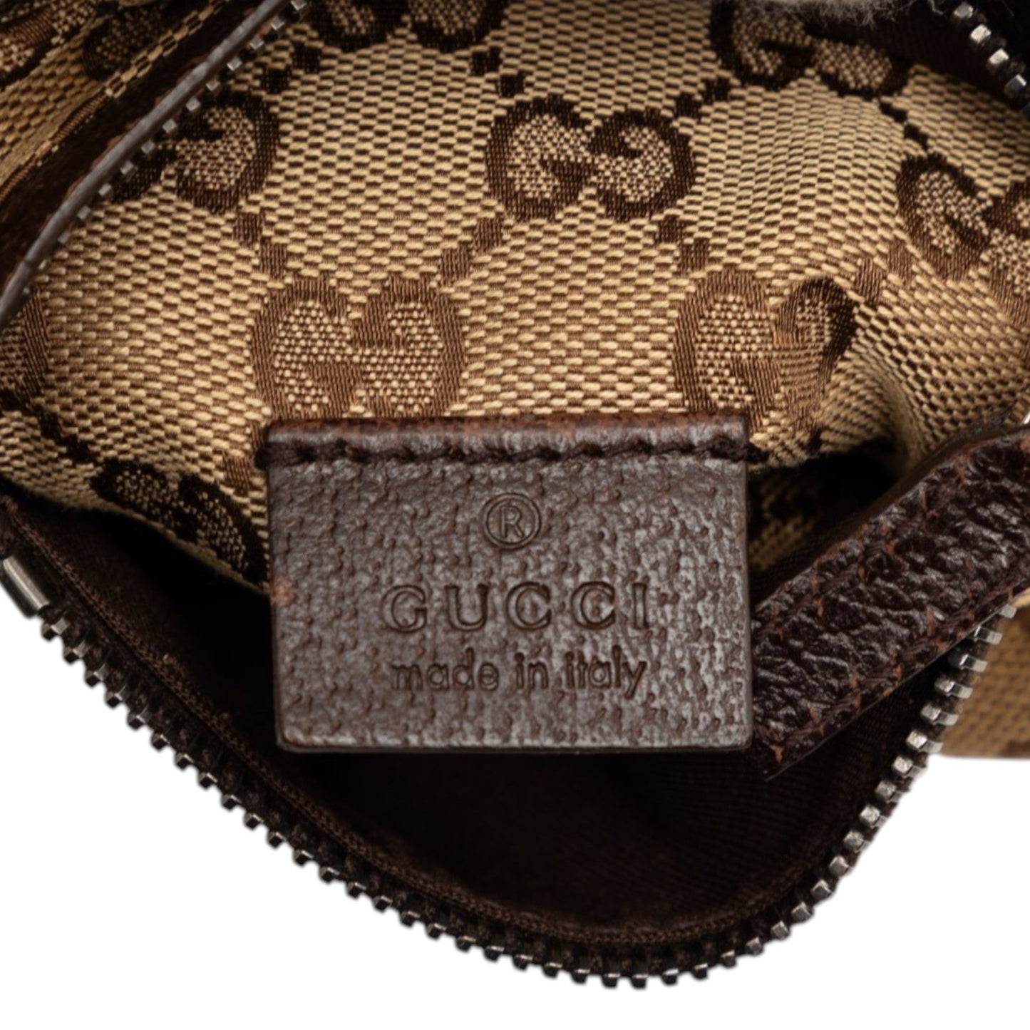 Gucci GG Canvas Double Pocket Belt Bag