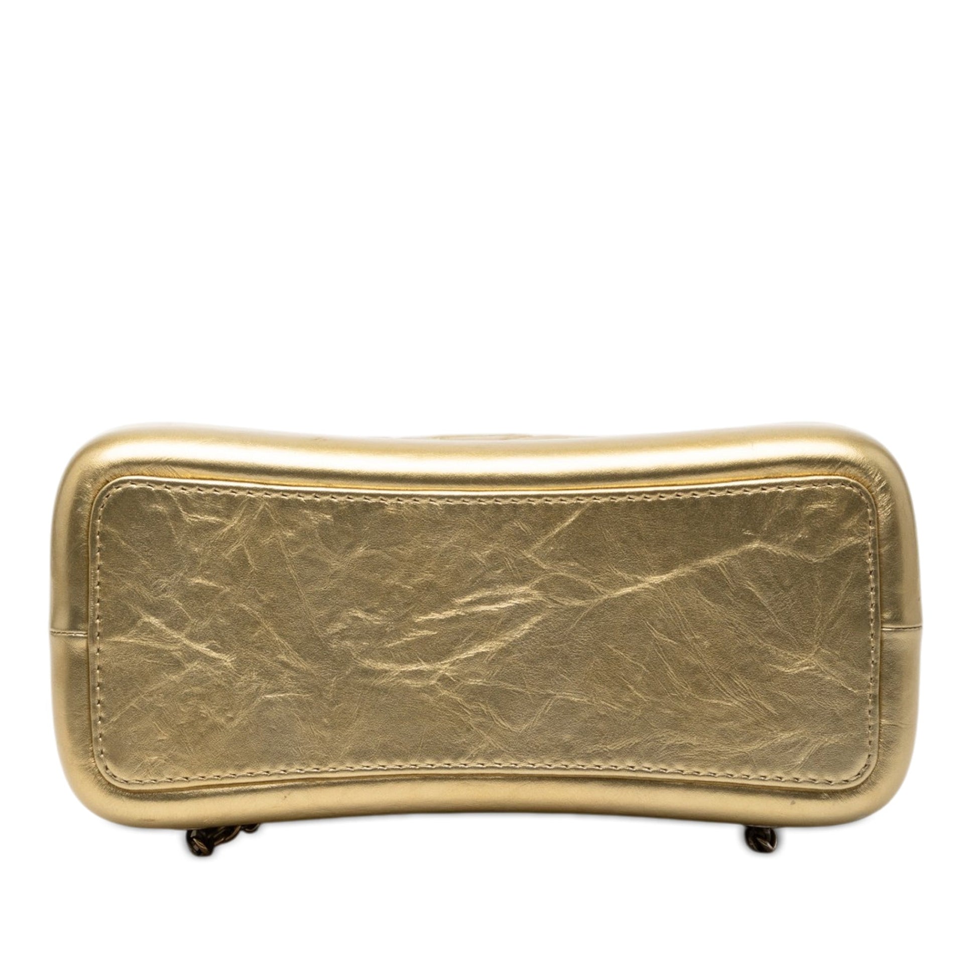 Small Quilted Metallic Aged Calfskin Gabrielle Backpack