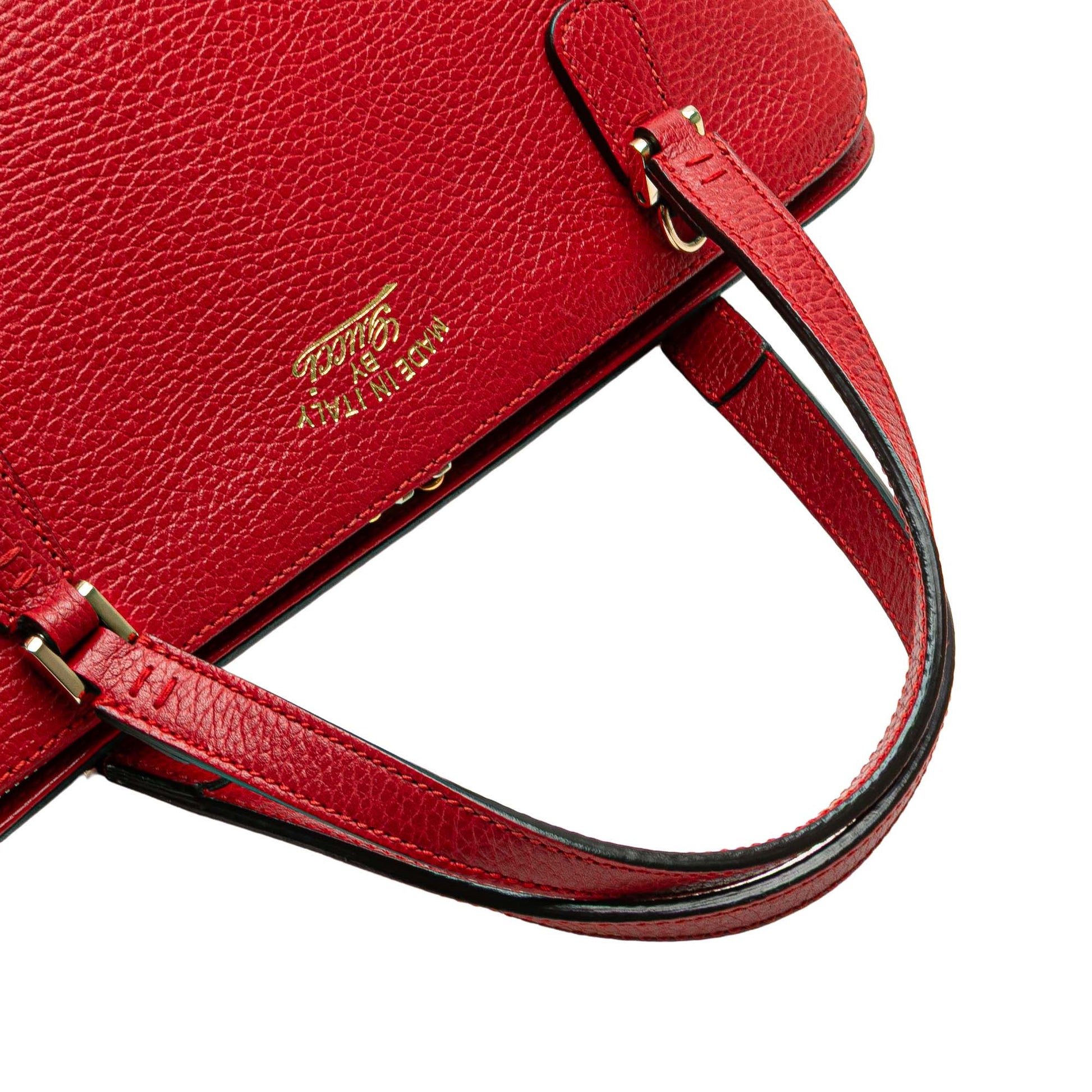 Gucci Calfskin Swing Top Handle Satchel