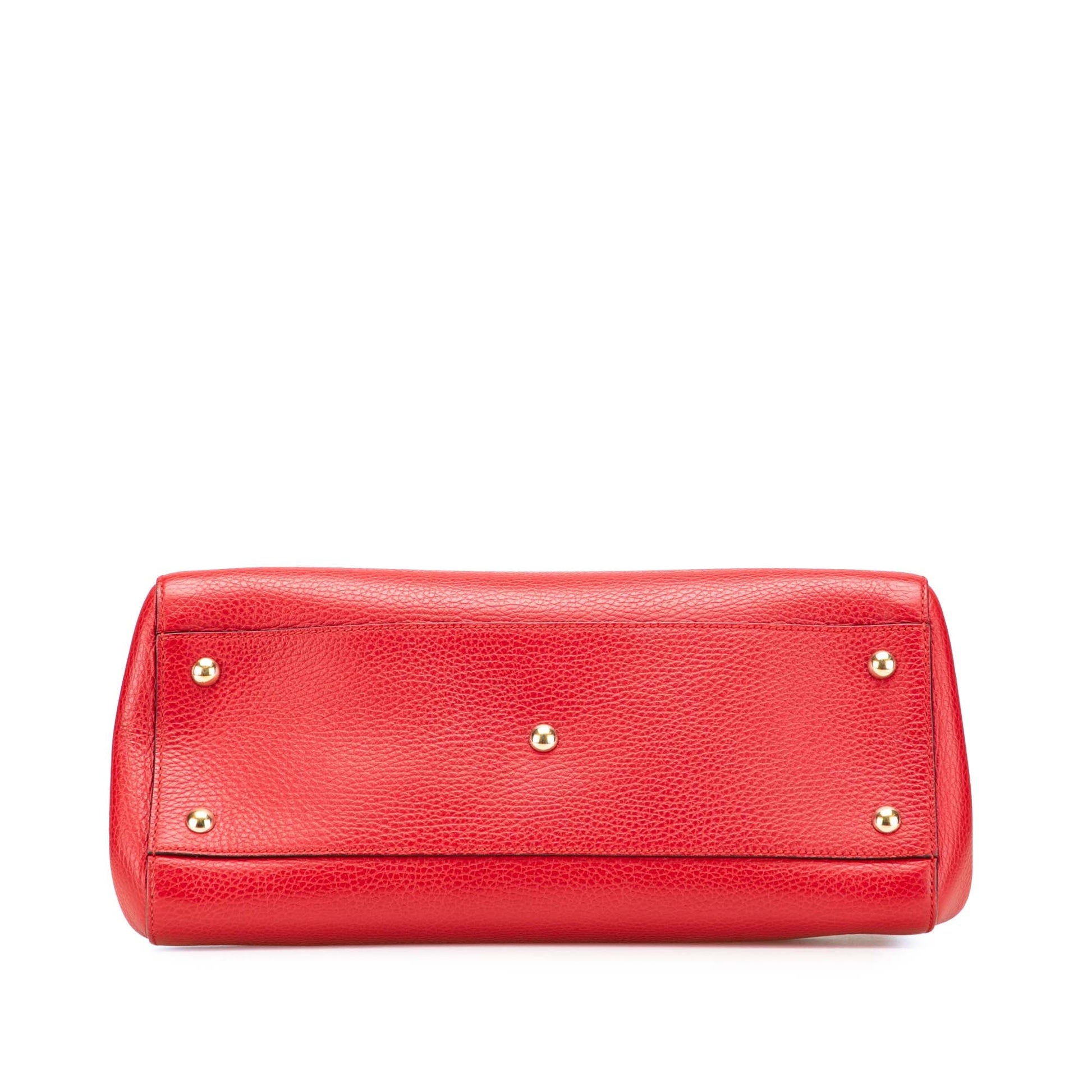 Gucci Calfskin Swing Top Handle Satchel