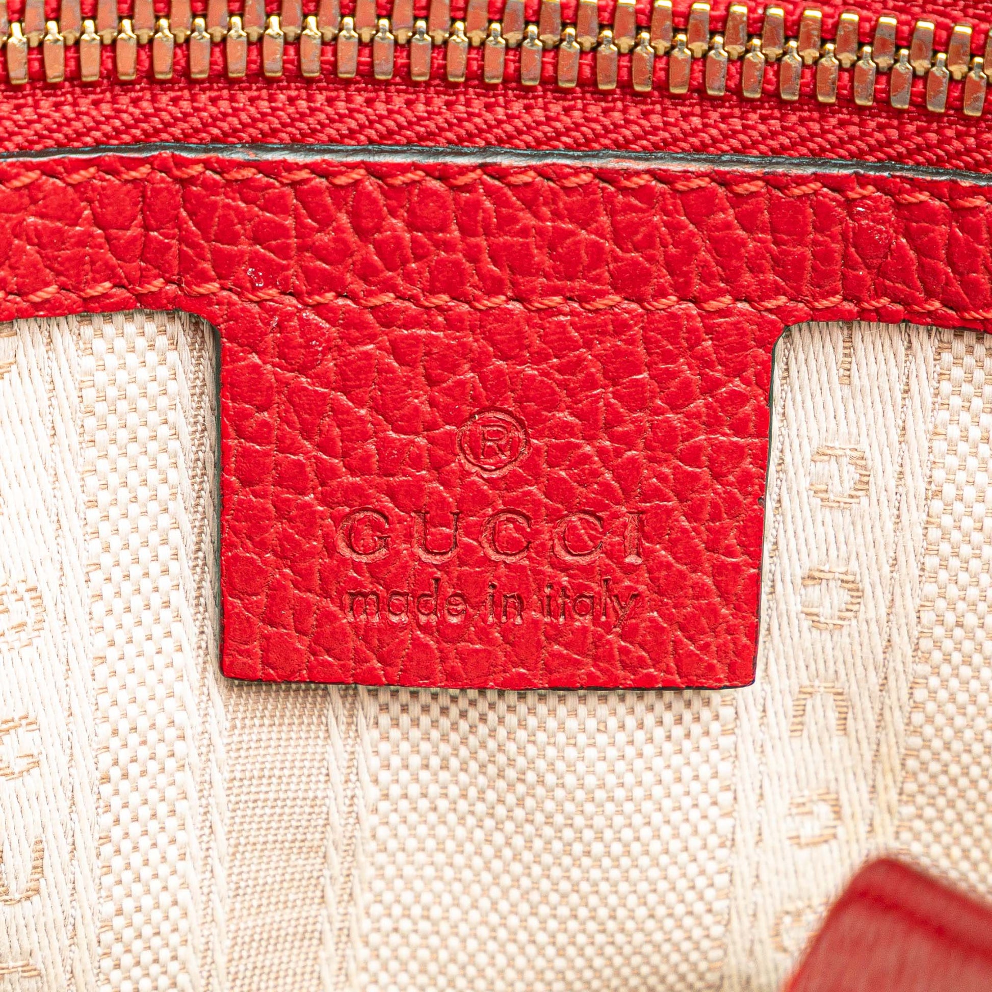 Gucci Calfskin Swing Top Handle Satchel