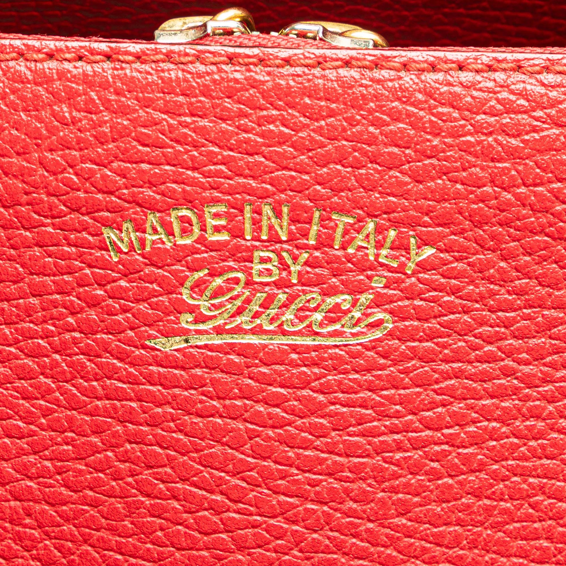 Gucci Calfskin Swing Top Handle Satchel