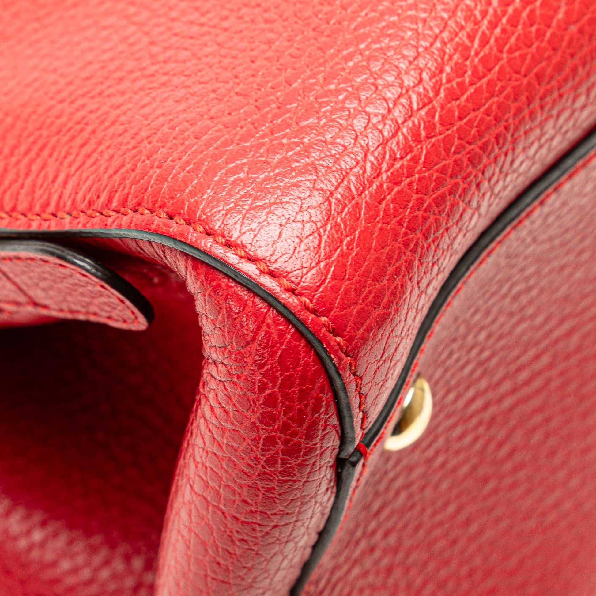 Gucci Calfskin Swing Top Handle Satchel
