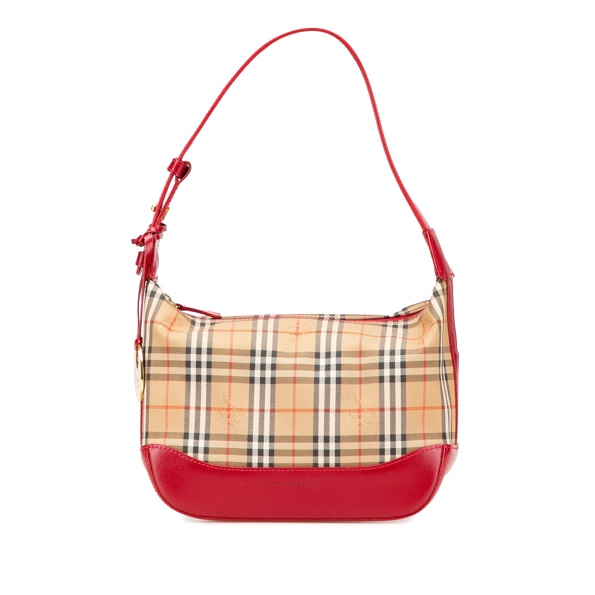 Burberry Haymarket Check Canvas Shoulder Bag