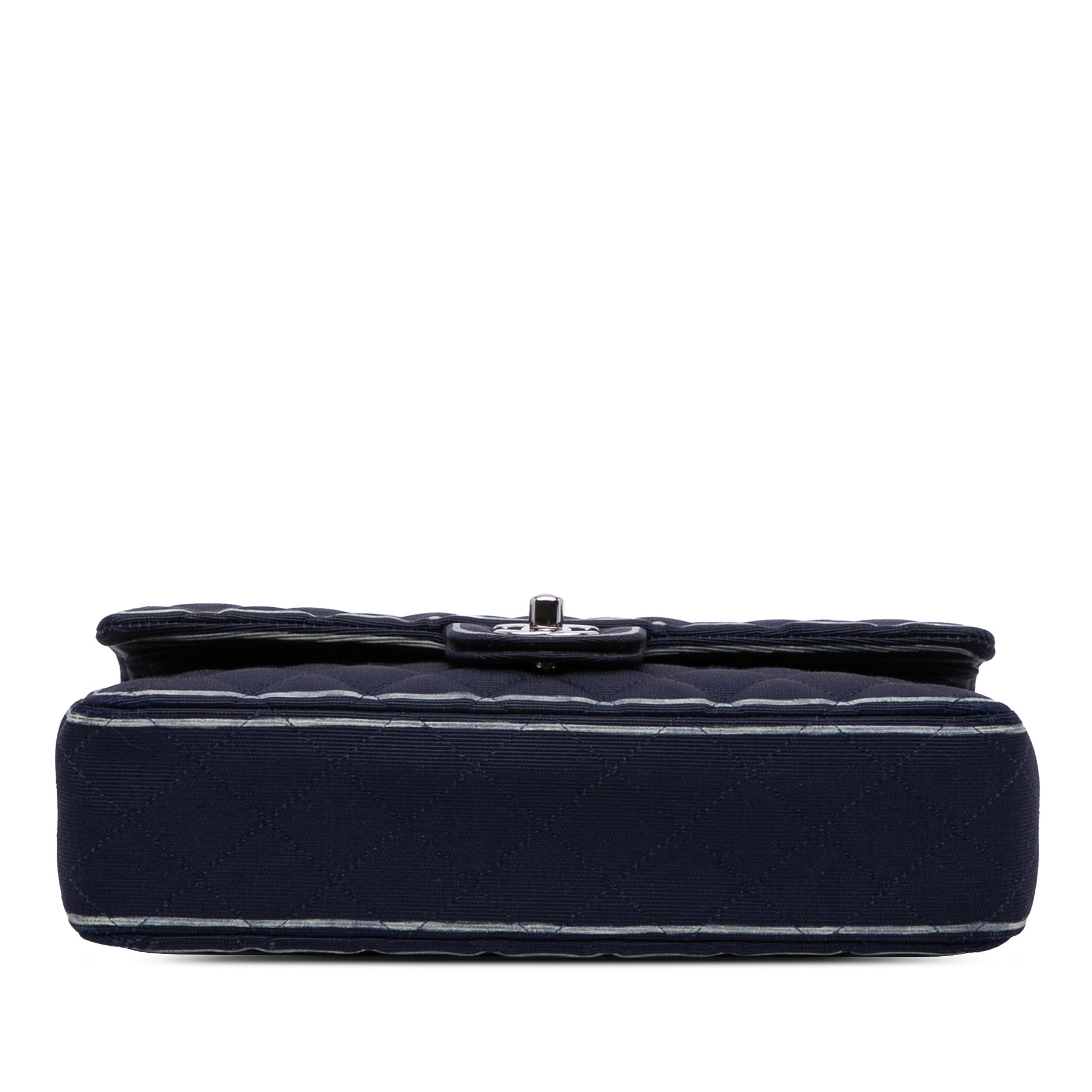 Chanel Medium Classic Printed Grosgrain Double Flap