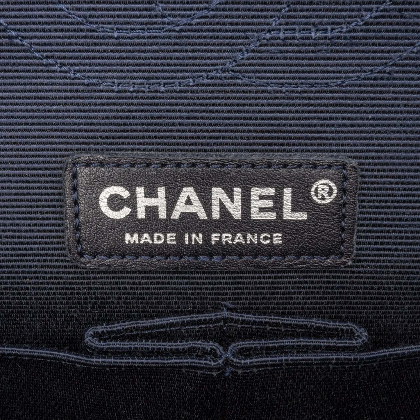 Chanel Medium Classic Printed Grosgrain Double Flap