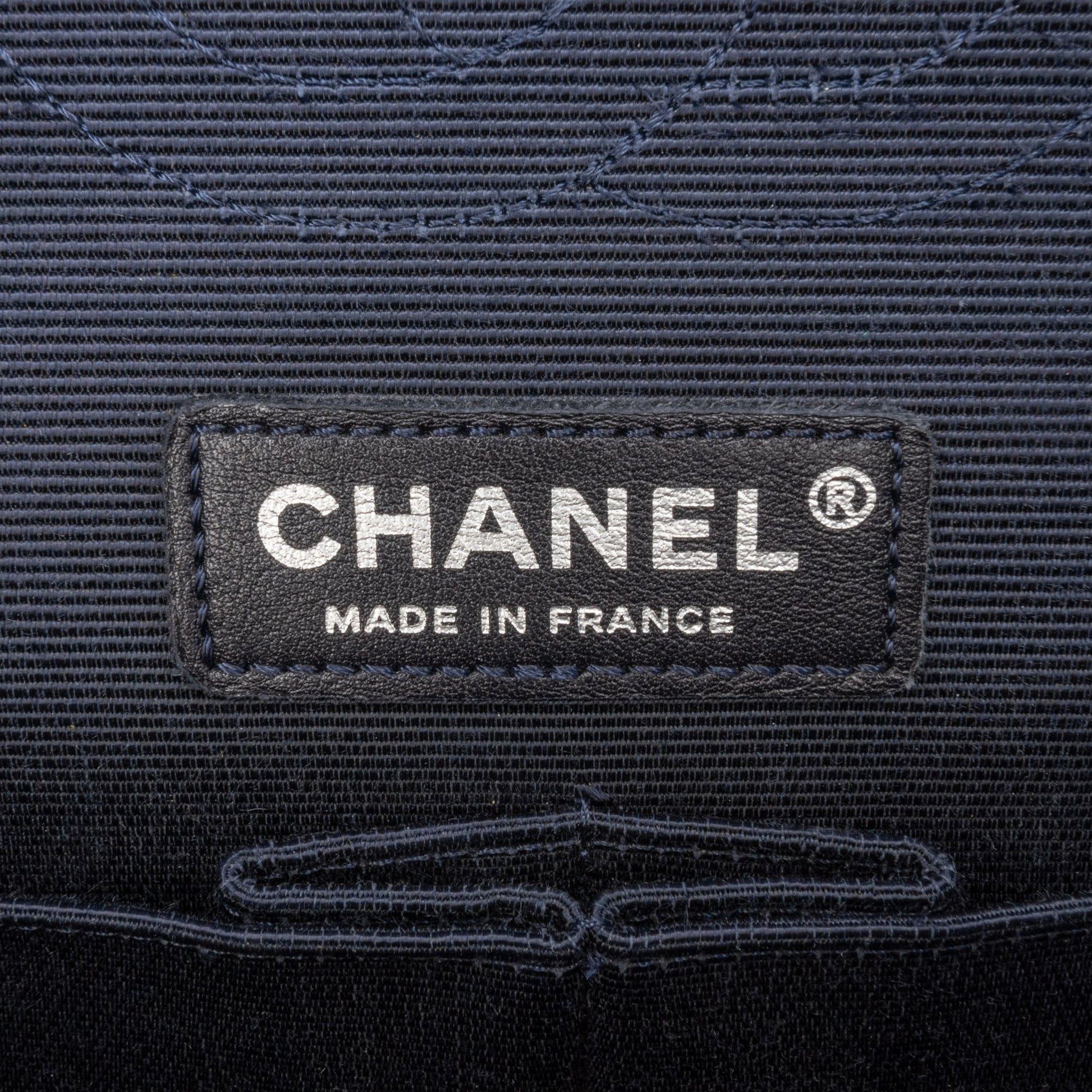 Chanel Medium Classic Printed Grosgrain Double Flap